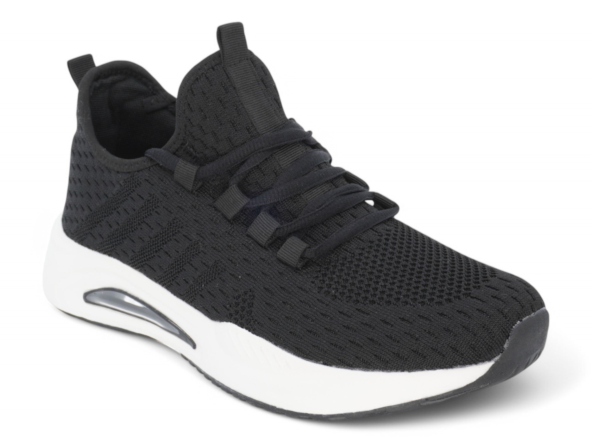 Women's Black Mesh Bubble Sneaker