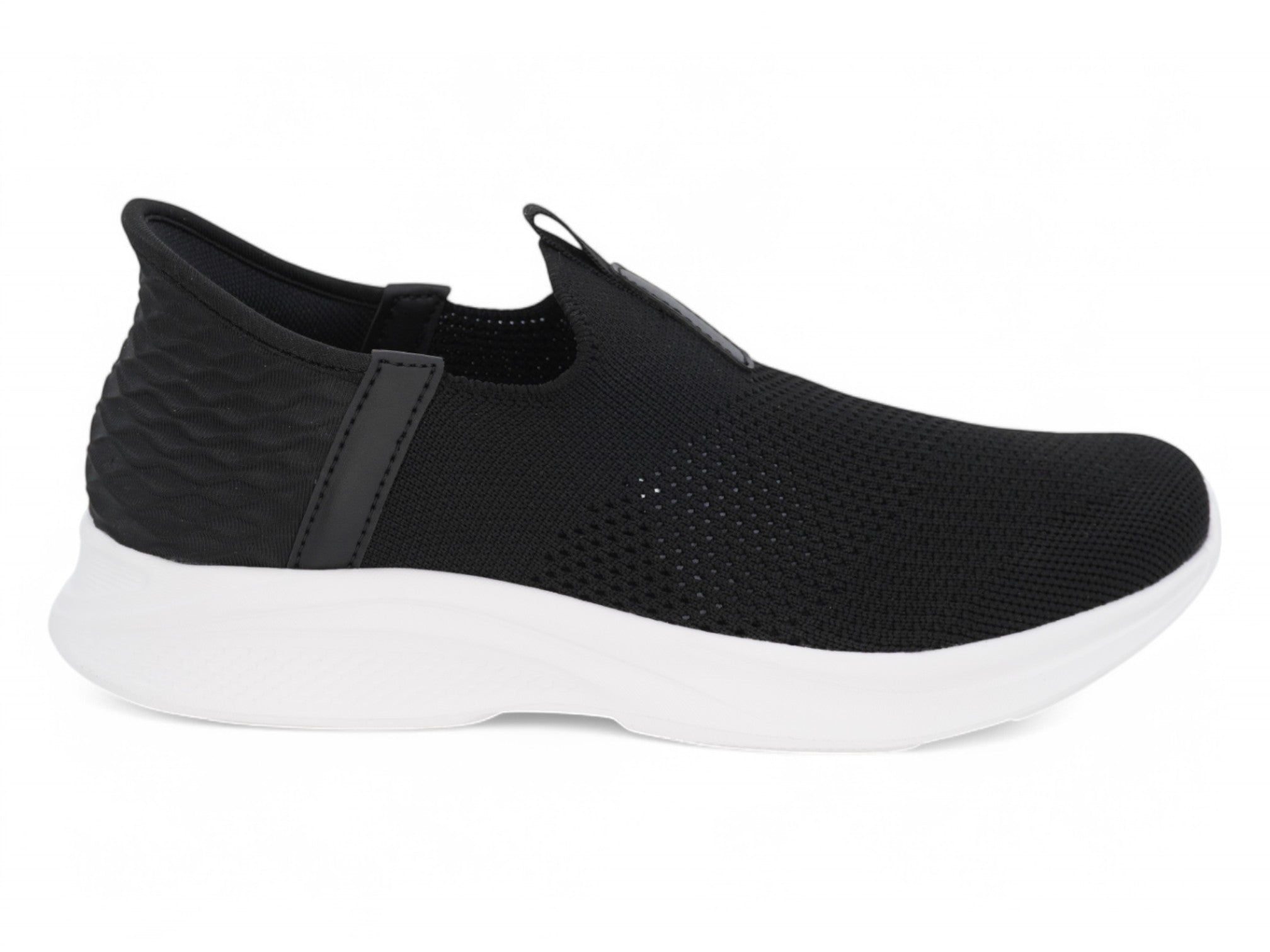 Women's Black Breathable Step-In Sneaker