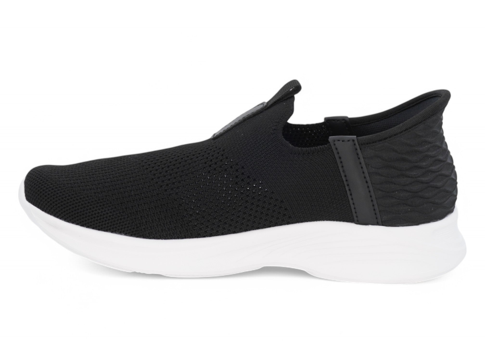 Women's Black Breathable Step-In Sneaker