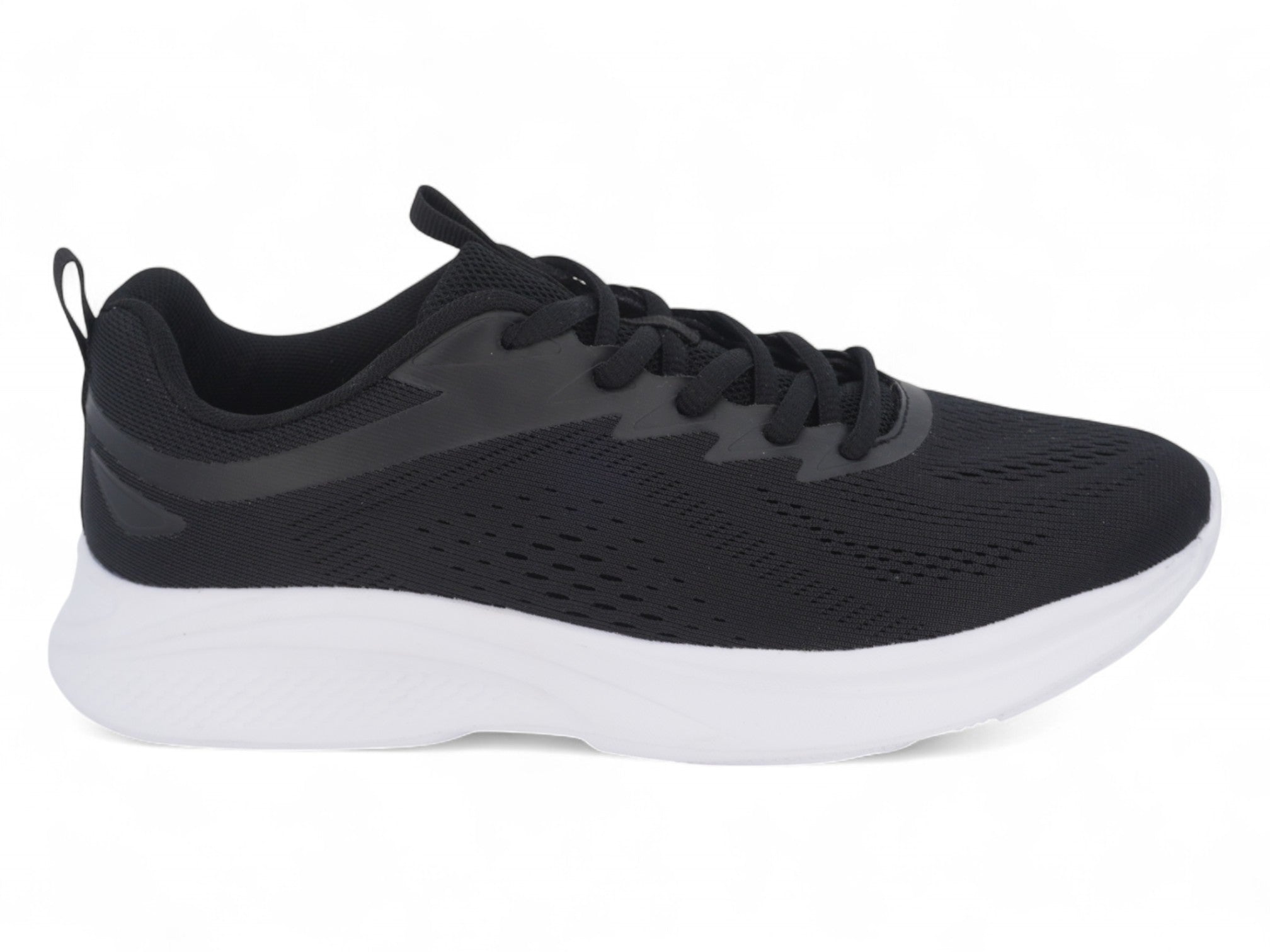 Women's Black Jacquard Athletic Sneaker
