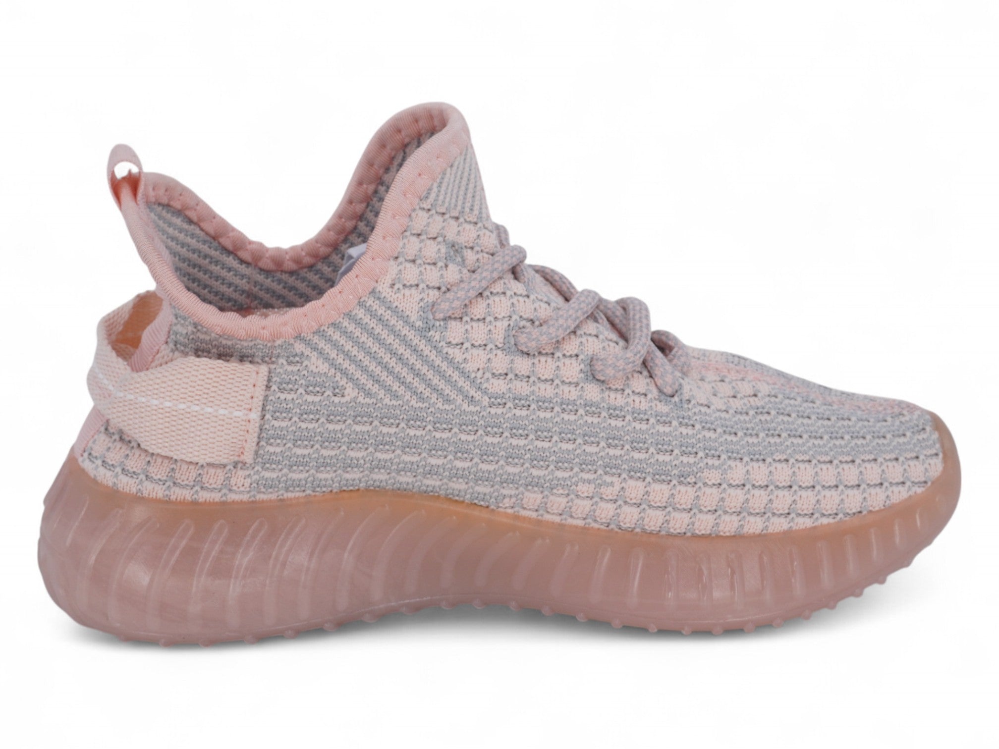 Women's Pink Sporty Fly Knit Sneaker