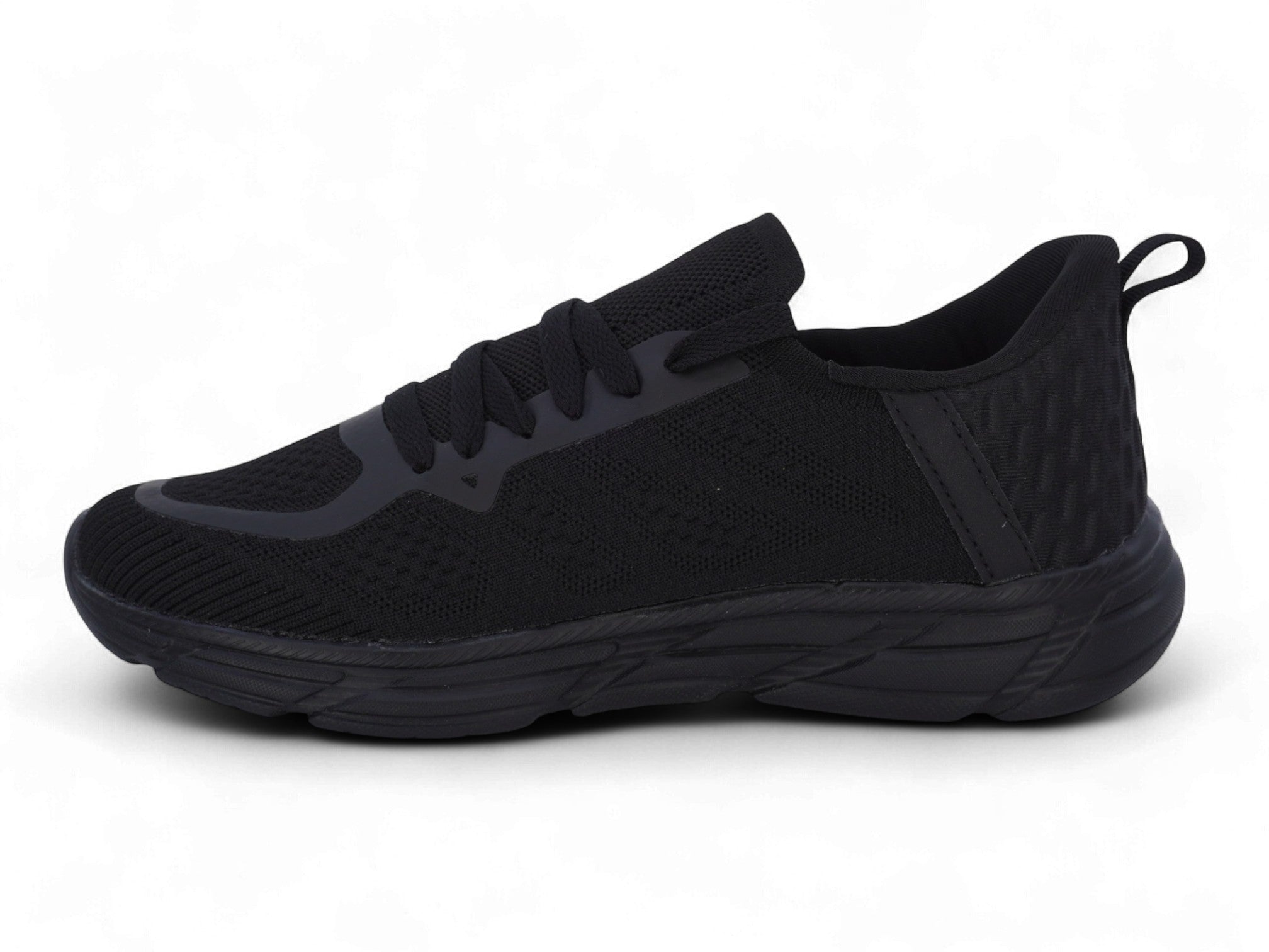 Women's Black Fly Knit Step-In Sneaker