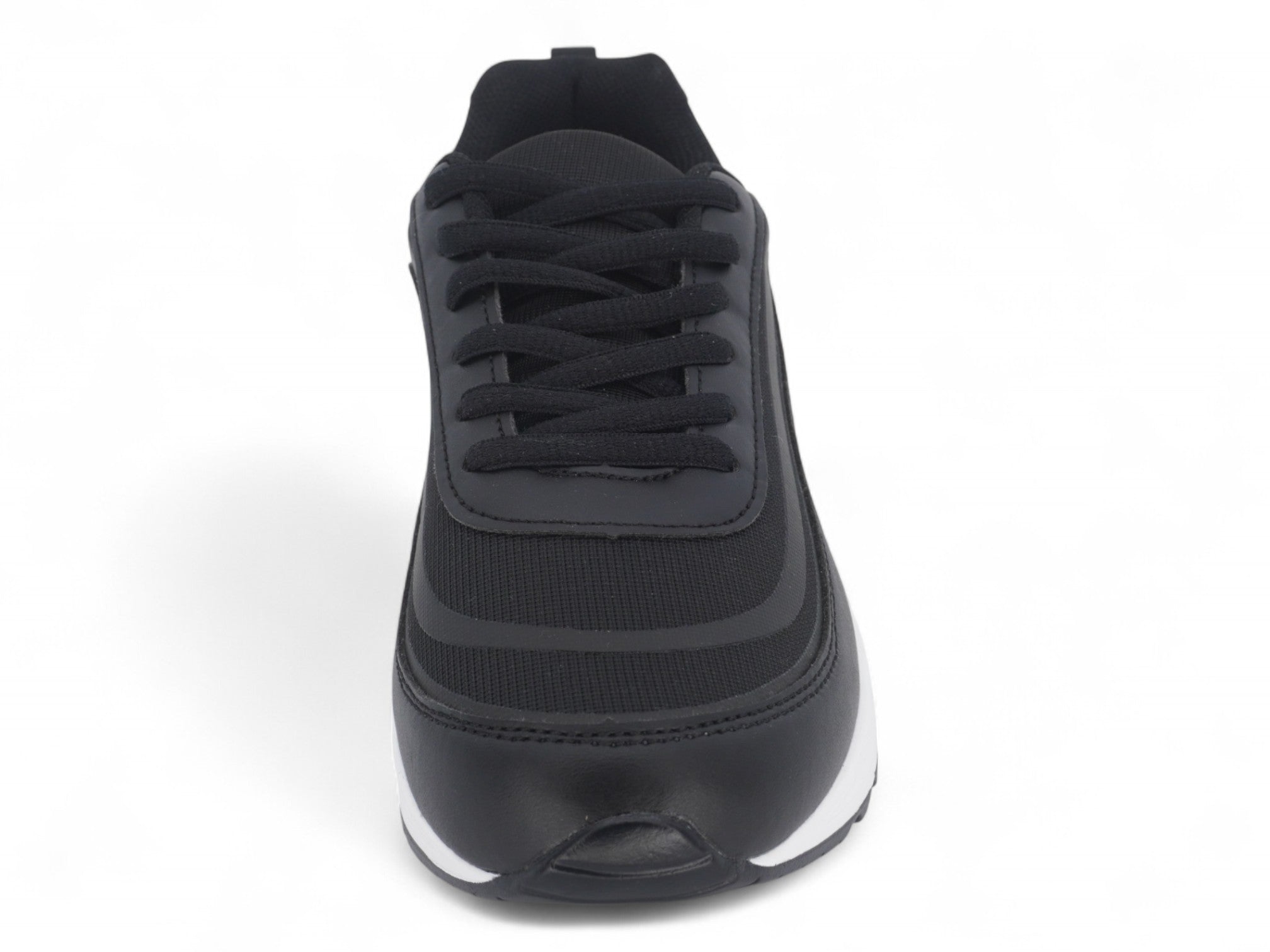 Women's Black & White Bubble Athletic Sneaker