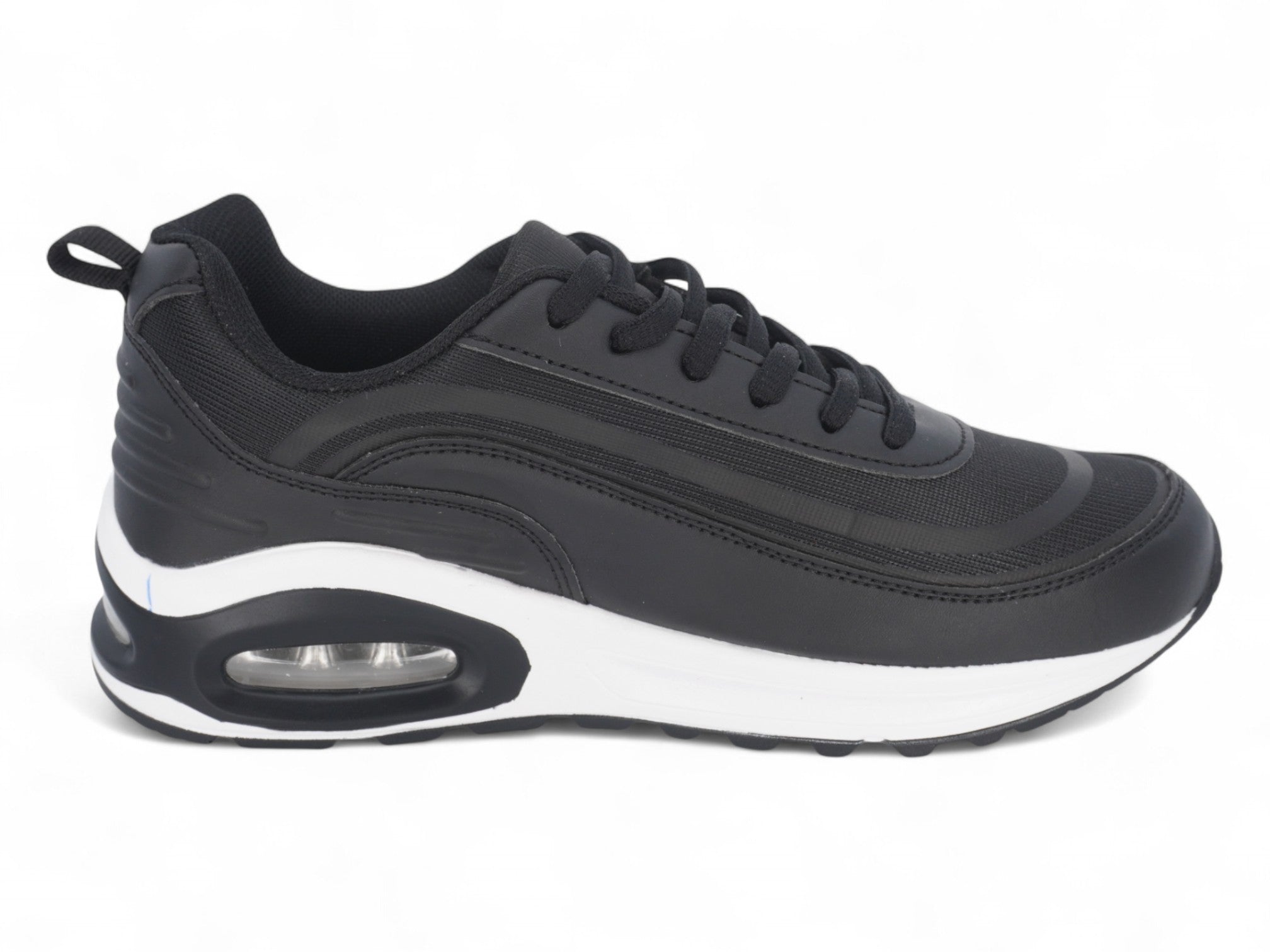 Women's Black & White Bubble Athletic Sneaker