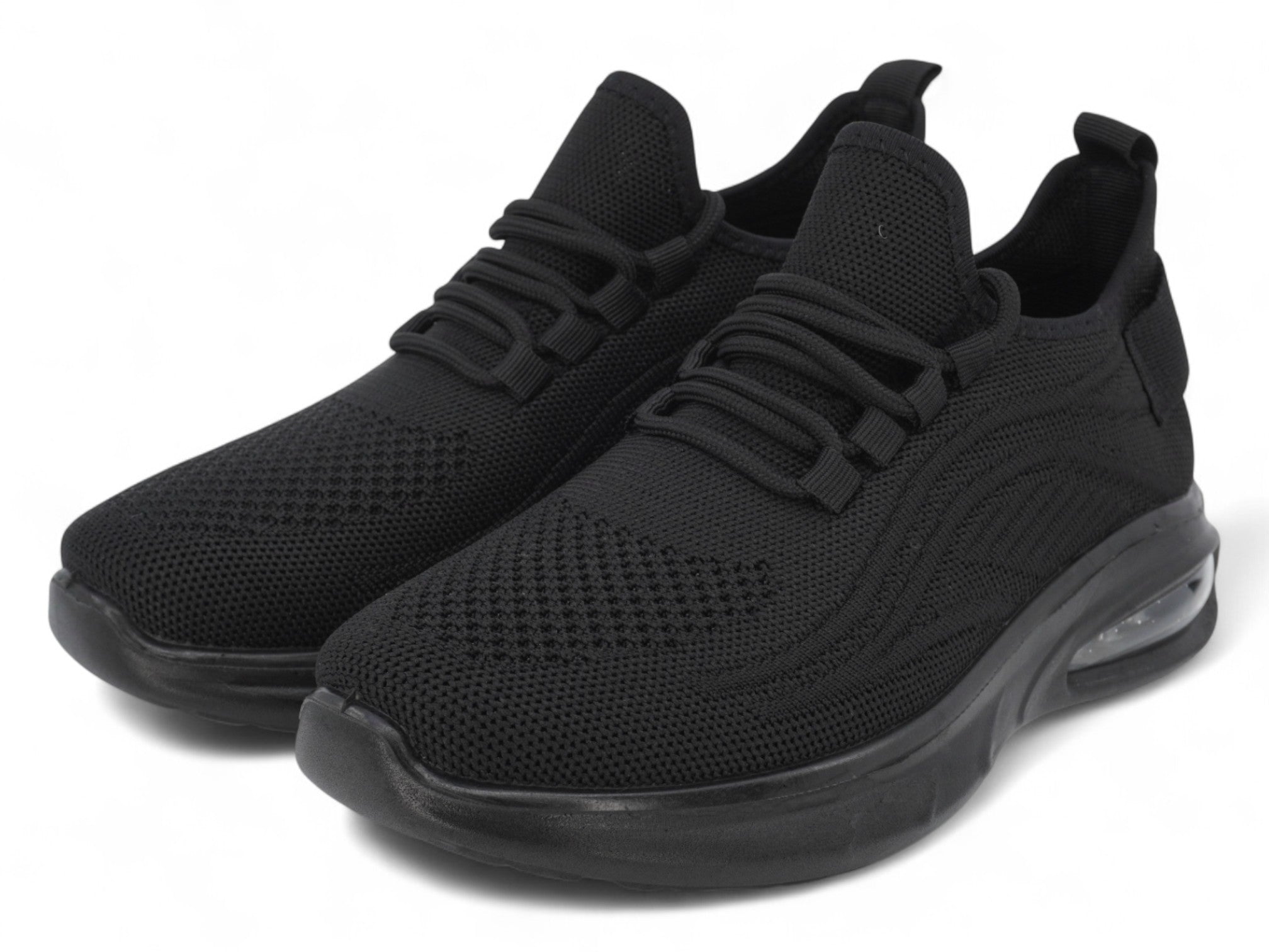 Women's Black Fly Knit Bubble Sneaker