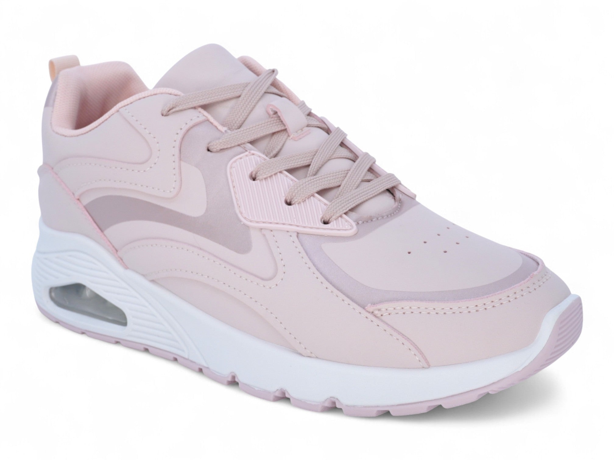 Women's Light Pink & Rose Gold Bubble Athletic Sneaker
