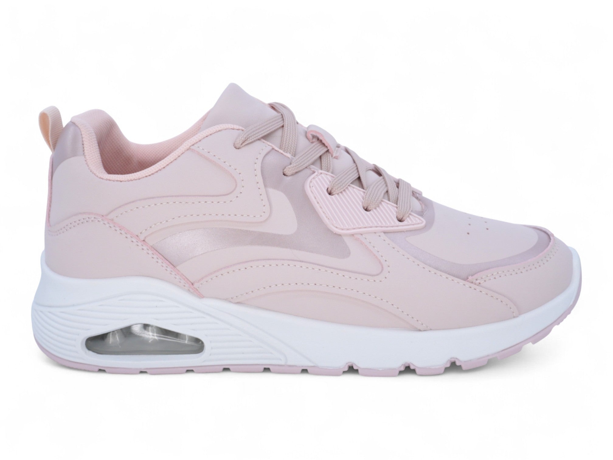 Women's Light Pink & Rose Gold Bubble Athletic Sneaker