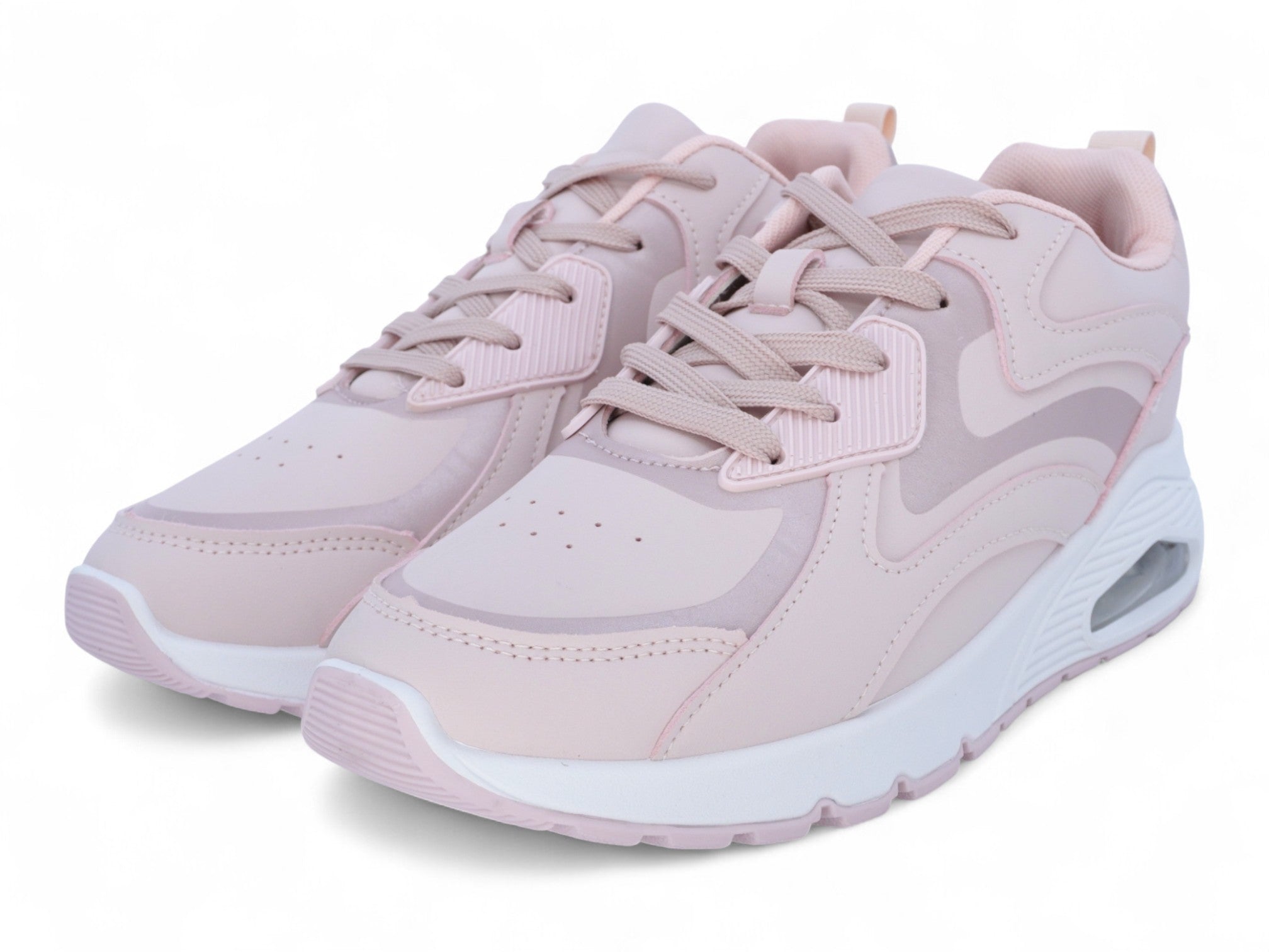 Women's Light Pink & Rose Gold Bubble Athletic Sneaker
