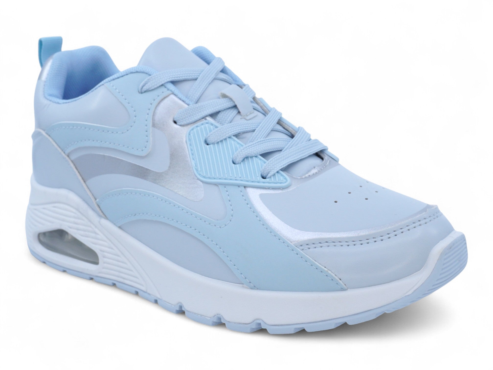 Women's Blue & Silver Bubble Athletic Sneaker