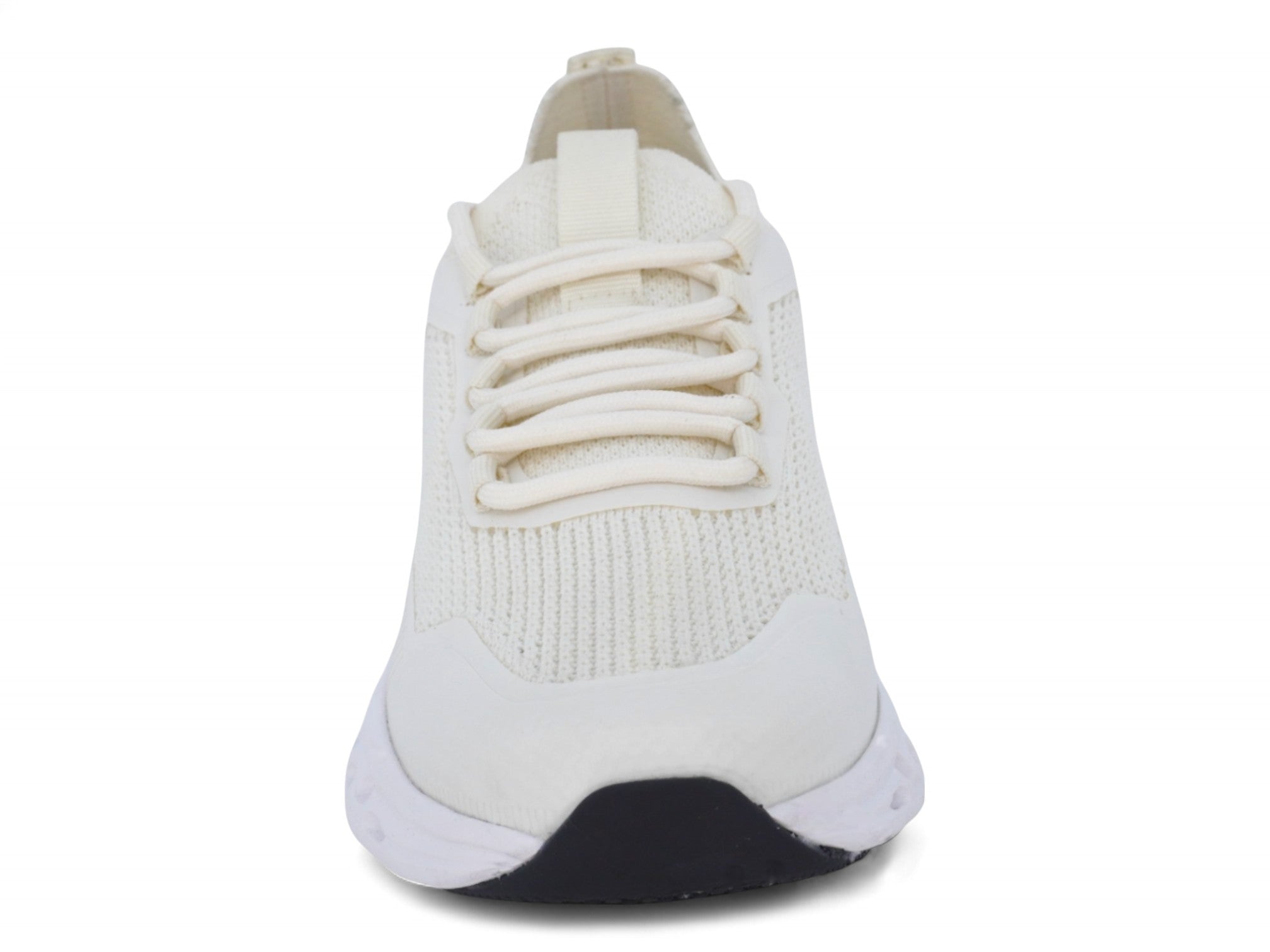 Women's Cream Low Cut Fly Knit Sneaker