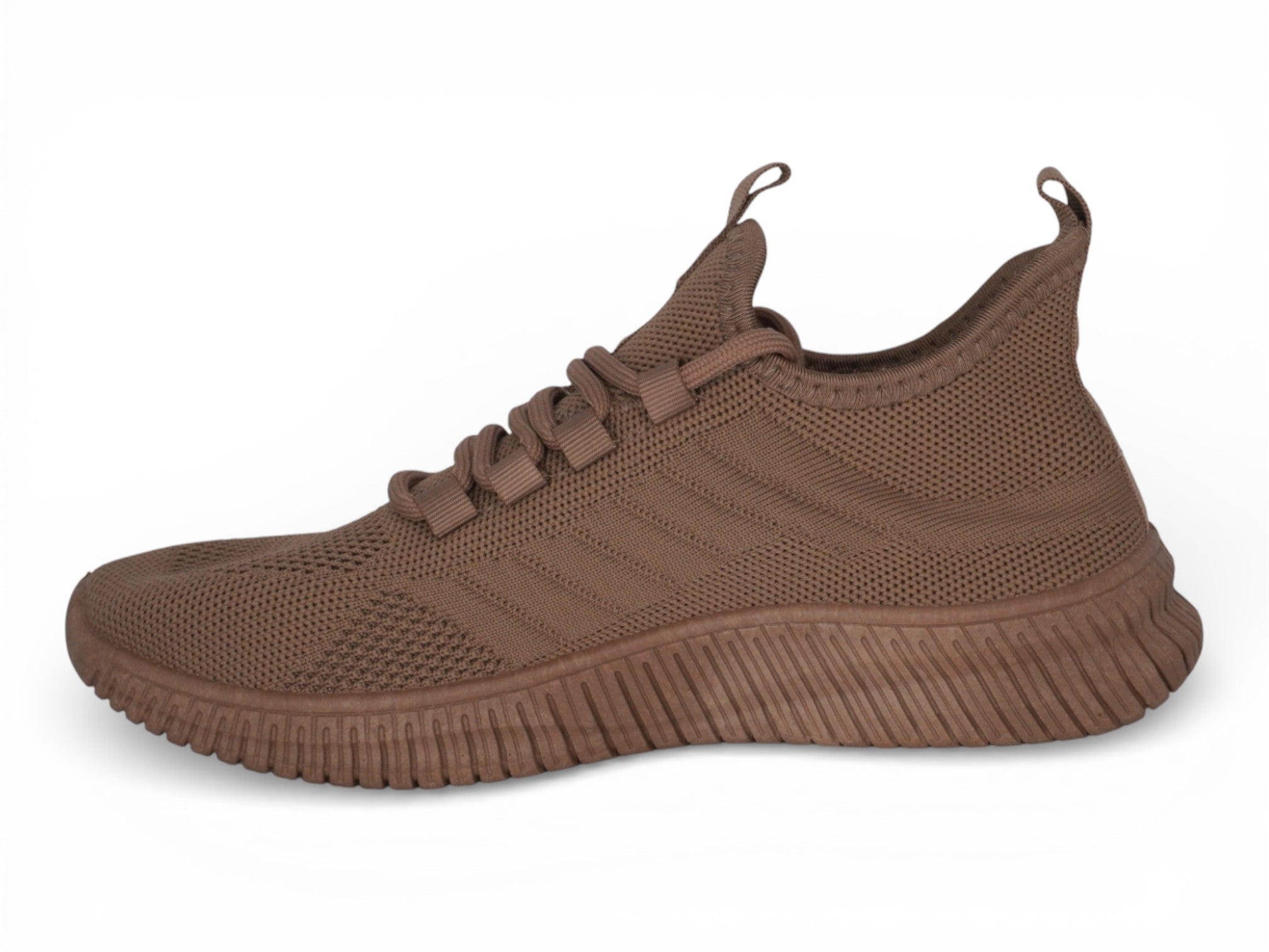 Women's Taupe Fly Knit 3.0 Athletic Sneaker
