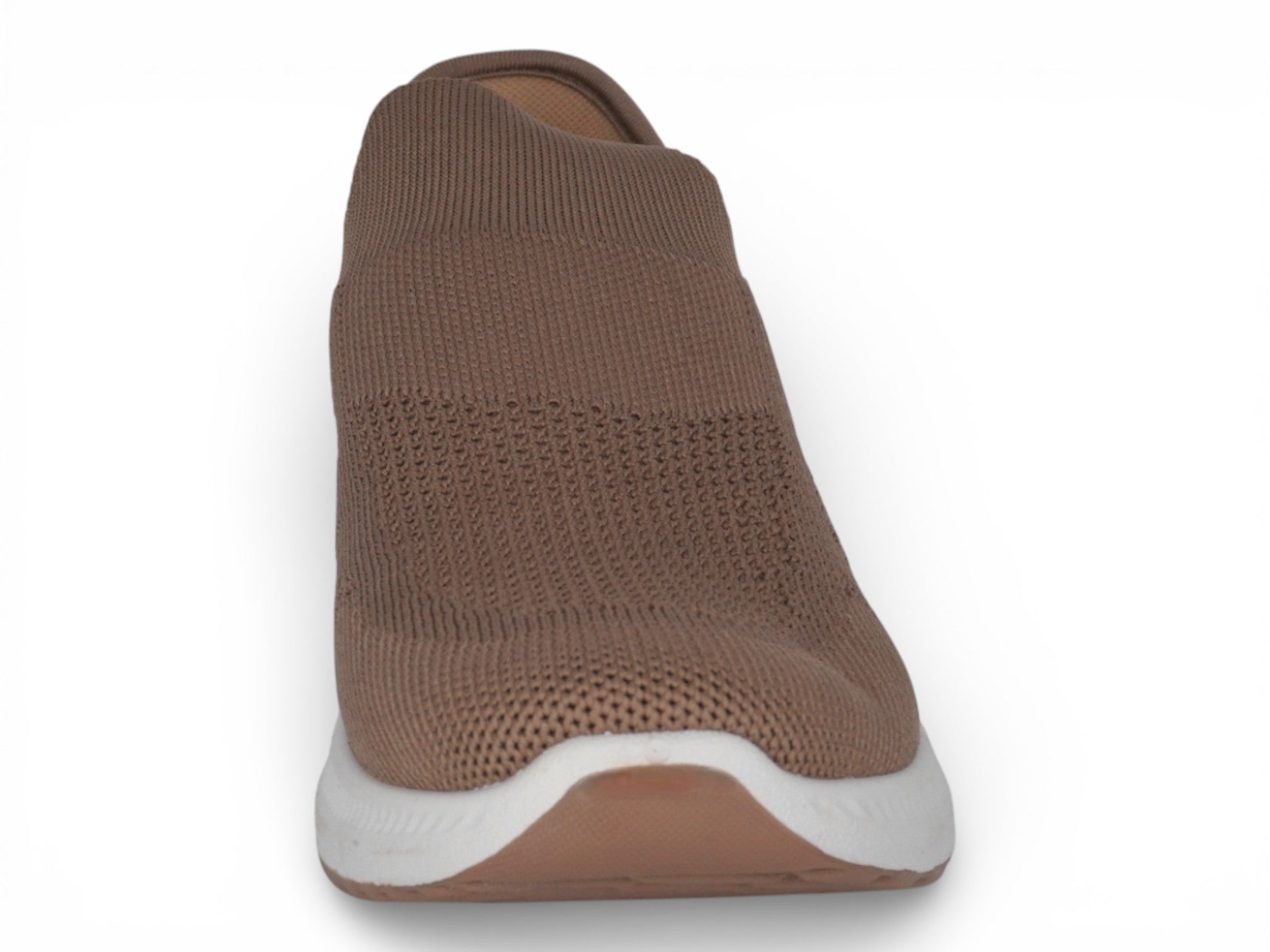 Women's Taupe Fly Knit Hands Free Sneaker