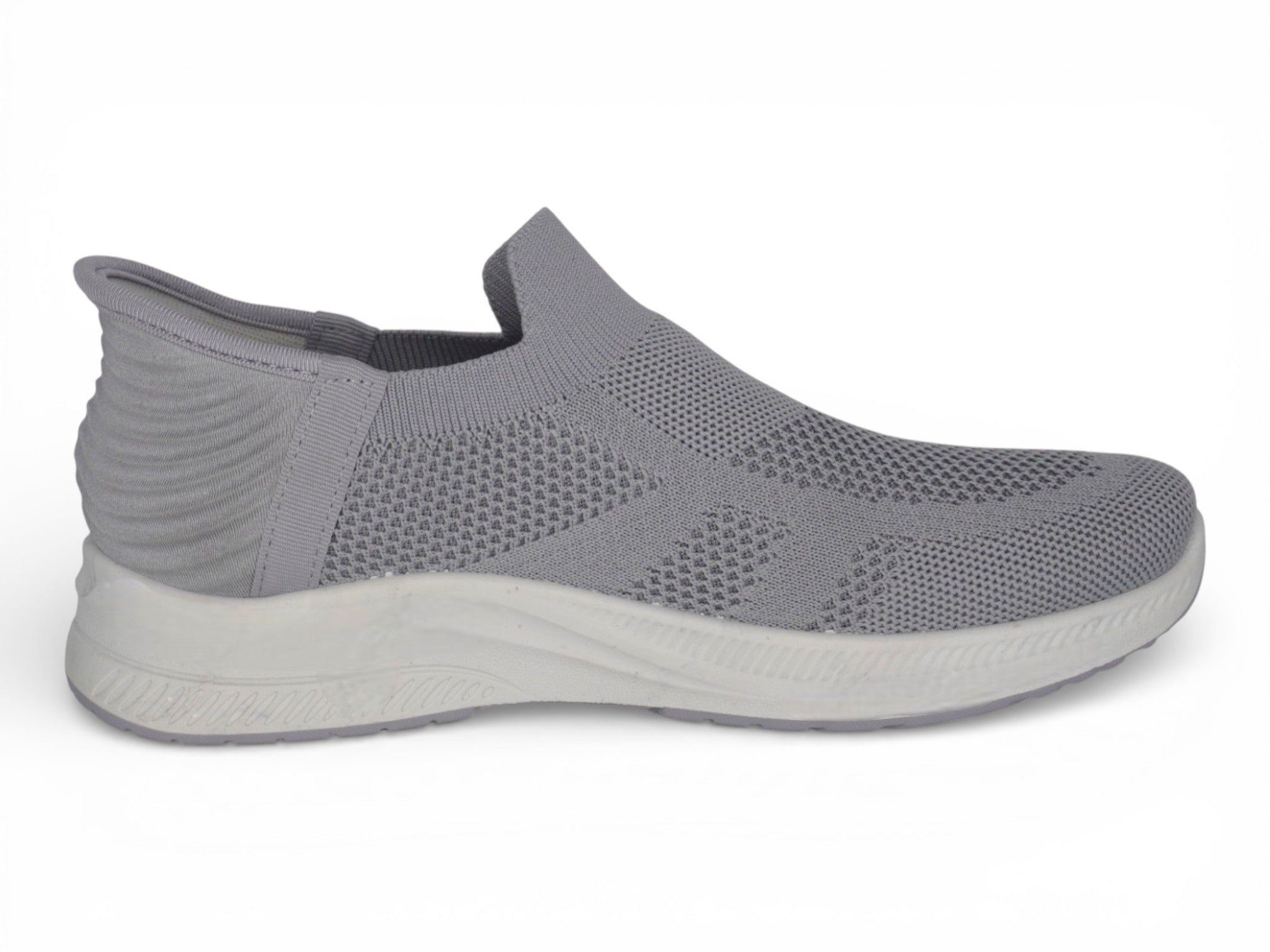 Women's Gray Fly Knit Hands Free Sneaker
