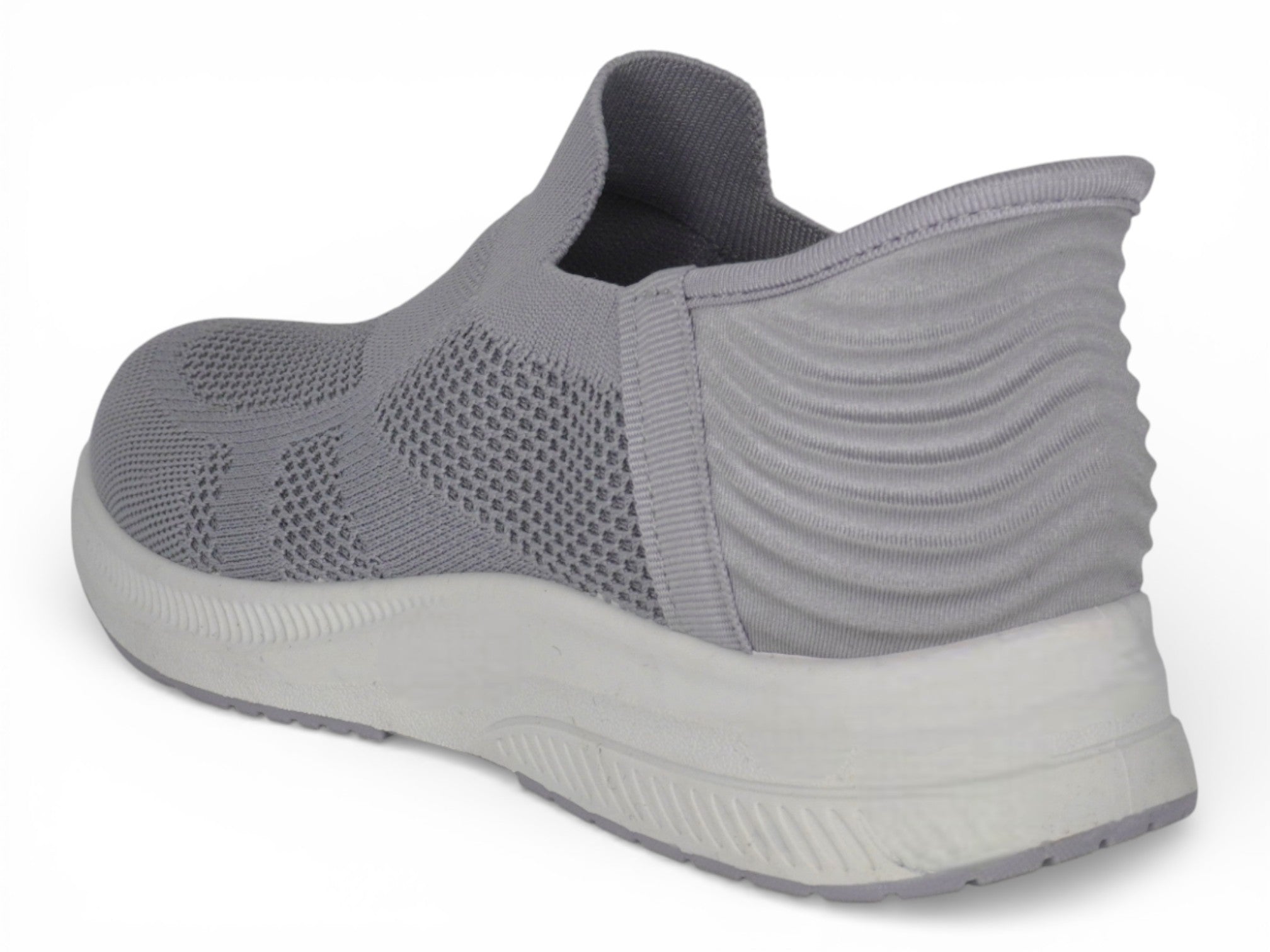 Women's Gray Fly Knit Hands Free Sneaker