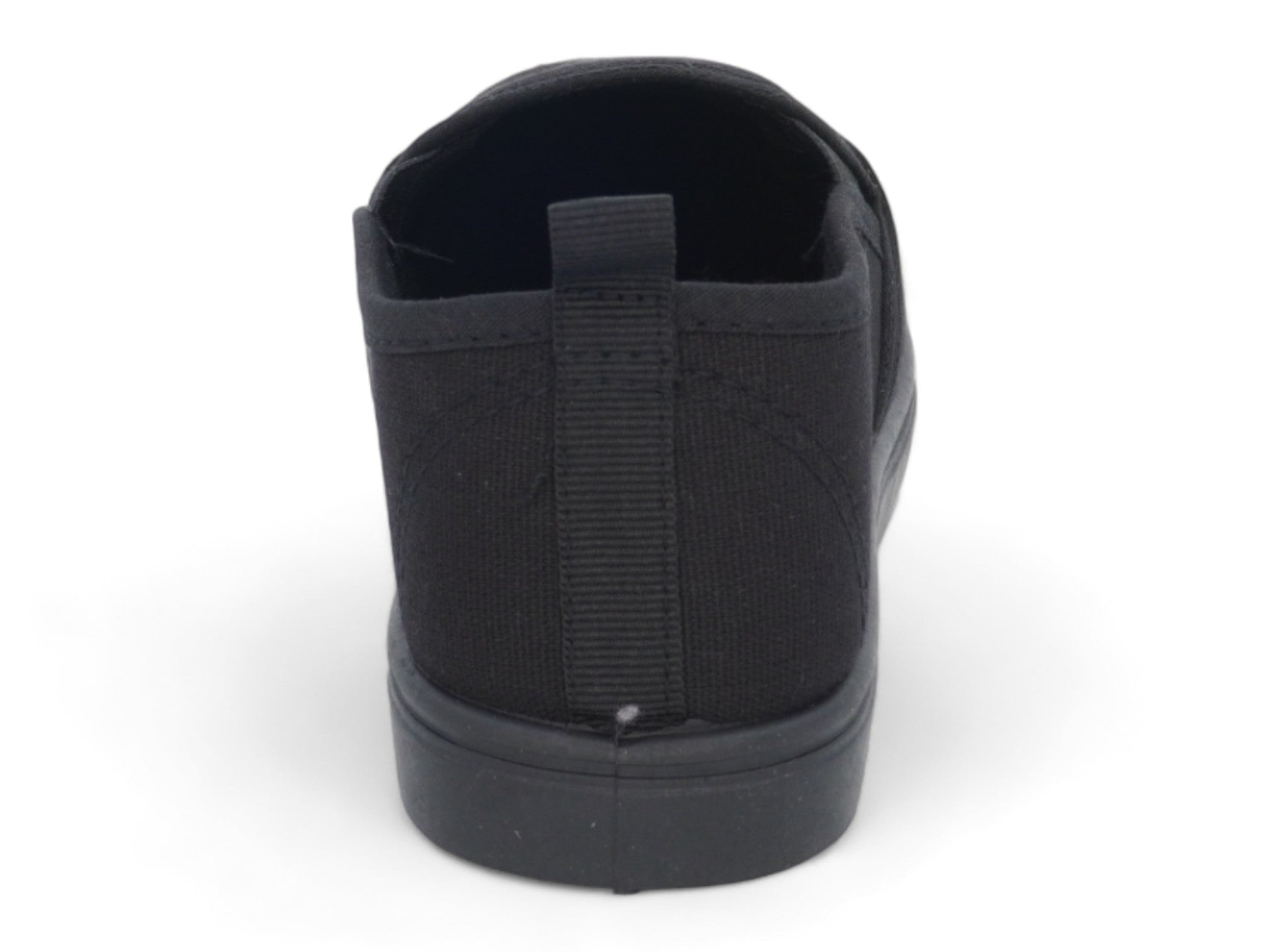 Women's Black Canvas Slip On Sneaker