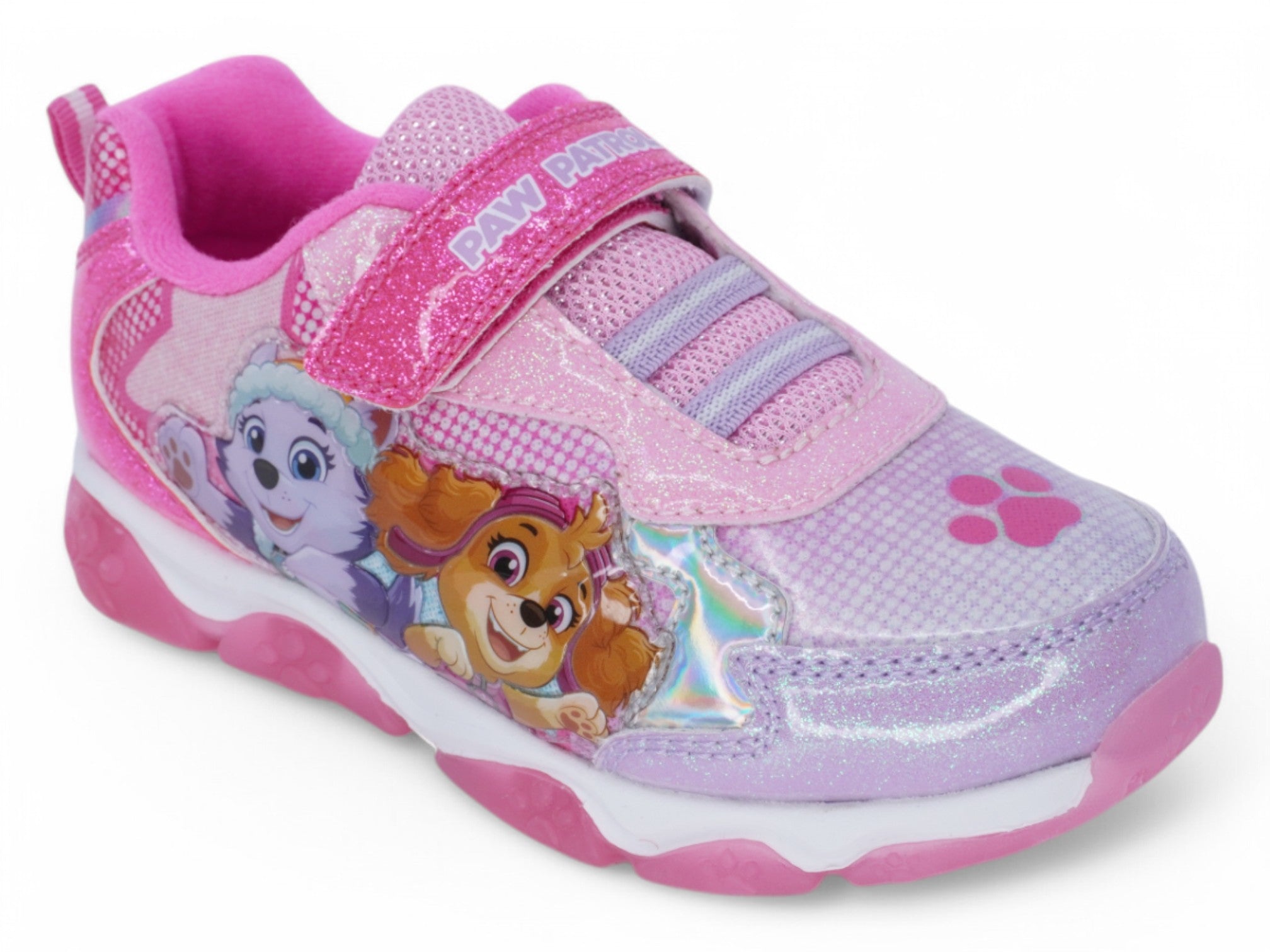 Girls Pink Paw Patrol Velcro Sneaker