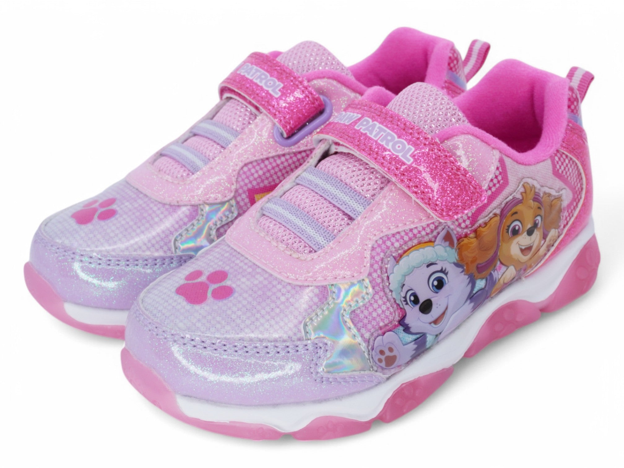Girls Pink Paw Patrol Velcro Sneaker