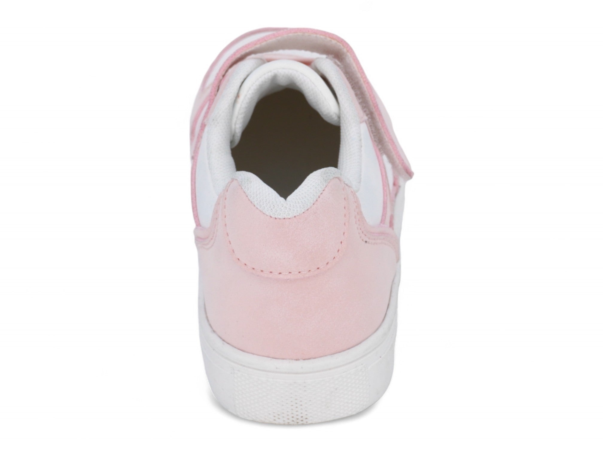 Girls Pink & White Courtside Sneaker
