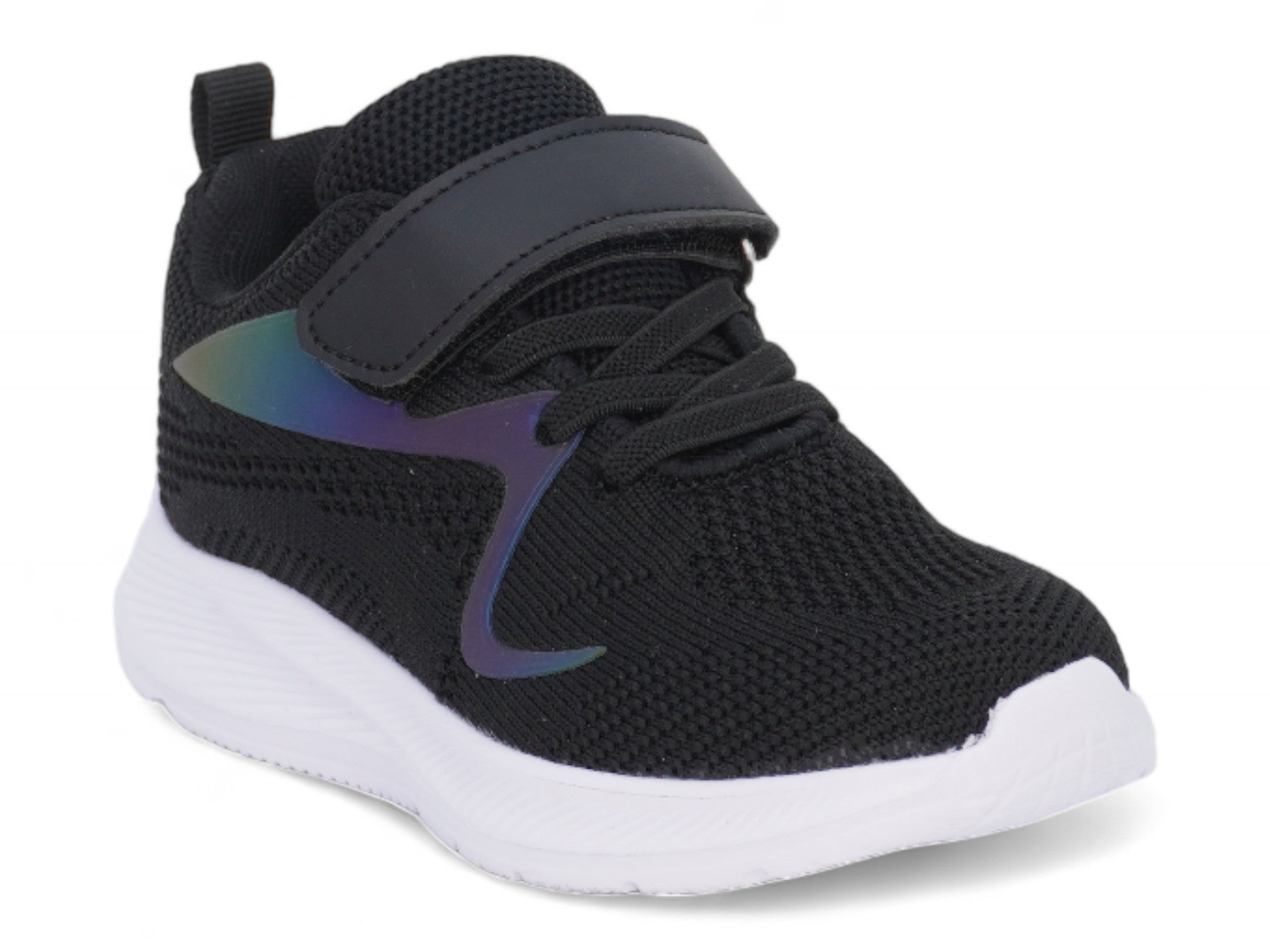 Toddler Black Lace Slip On Sneaker