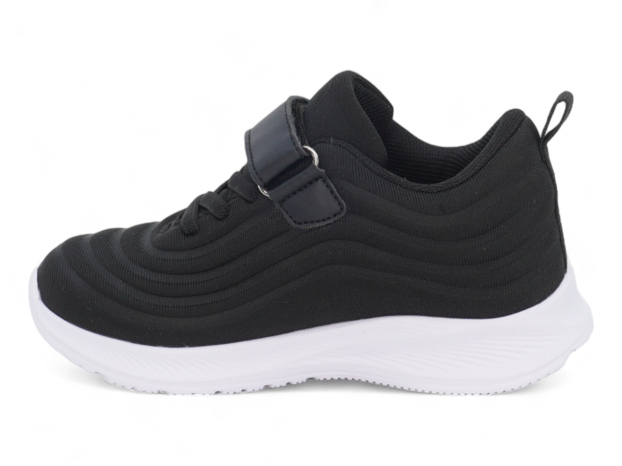 Toddler Black Lines Slip-On Sneaker