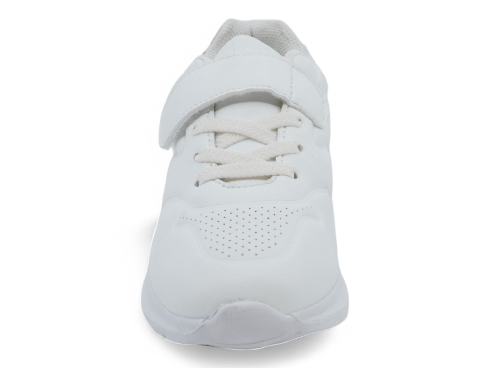 Toddler White Lace Up Sneaker