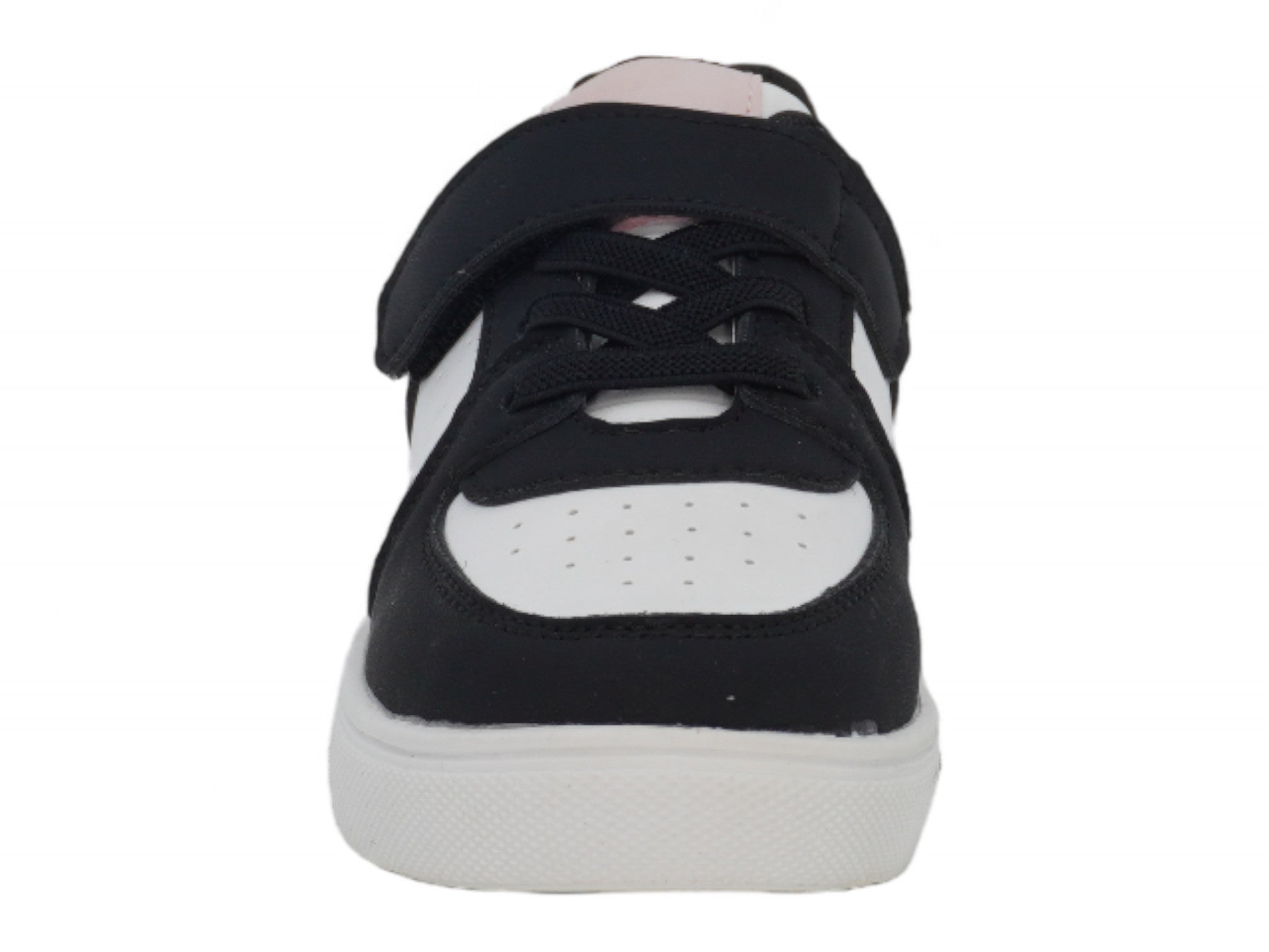 Toddler Black & Pink Laceup Sneaker