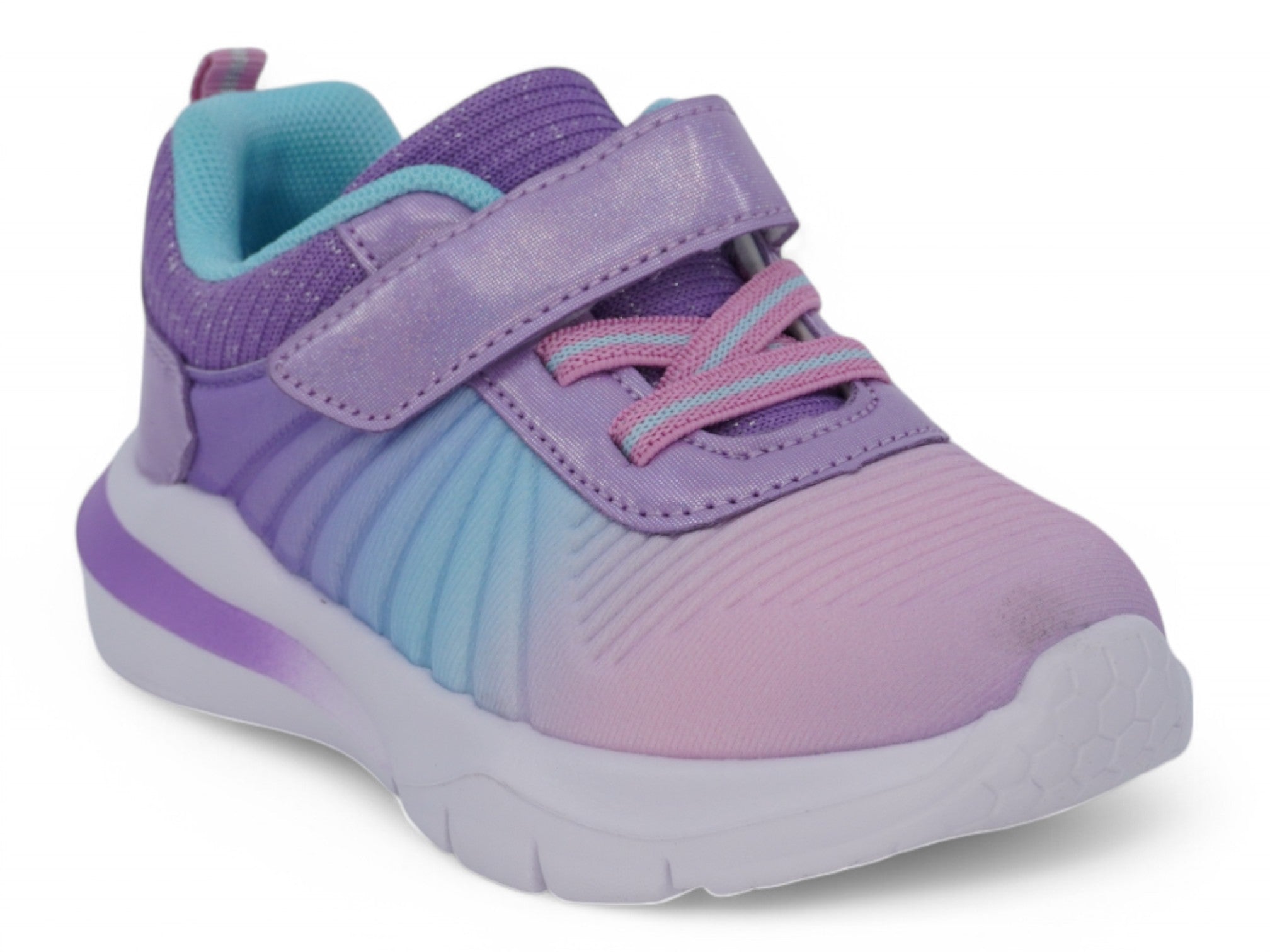 Toddler Purple & Blue Ray Velcro Sneaker
