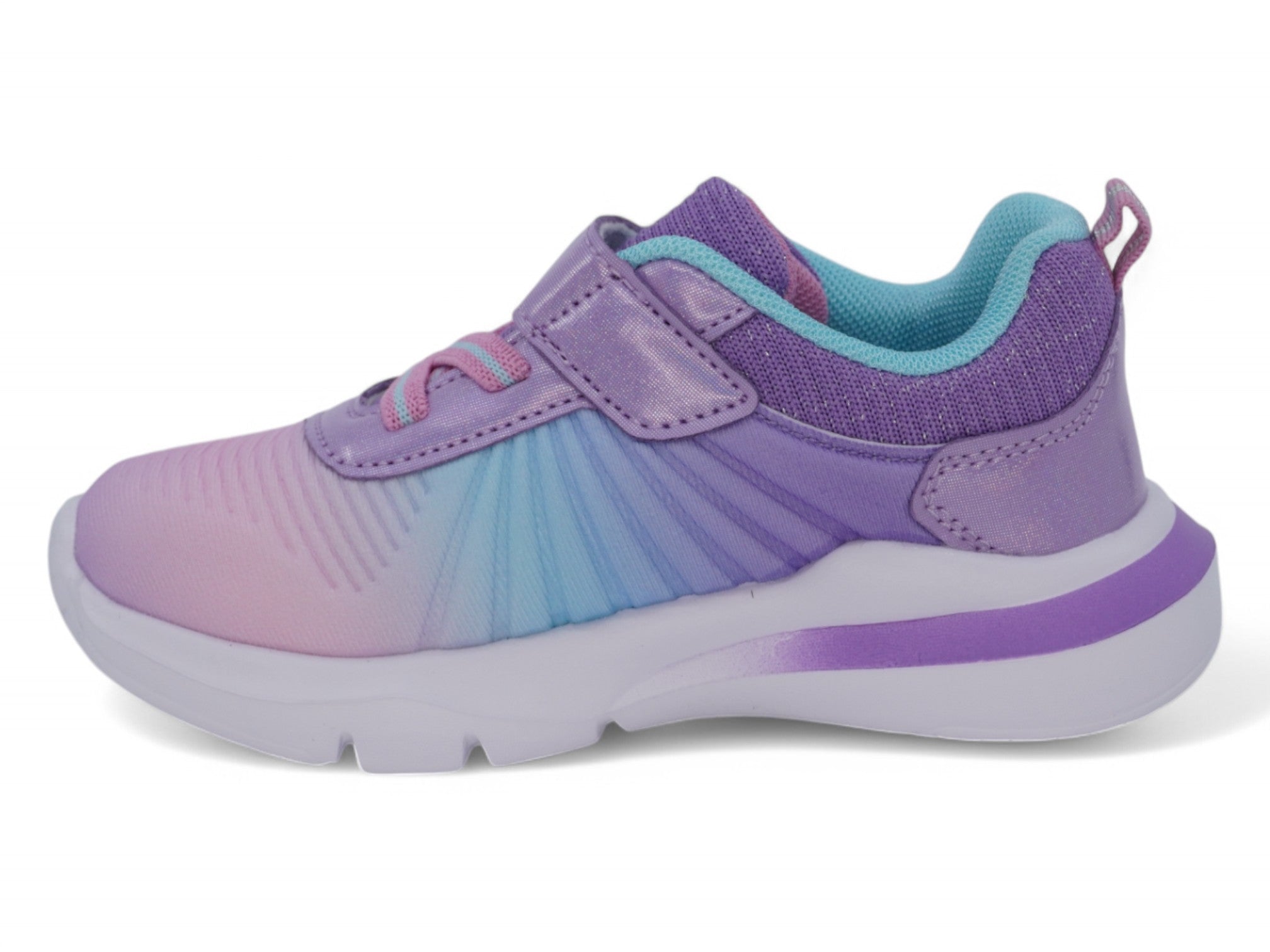 Toddler Purple & Blue Ray Velcro Sneaker