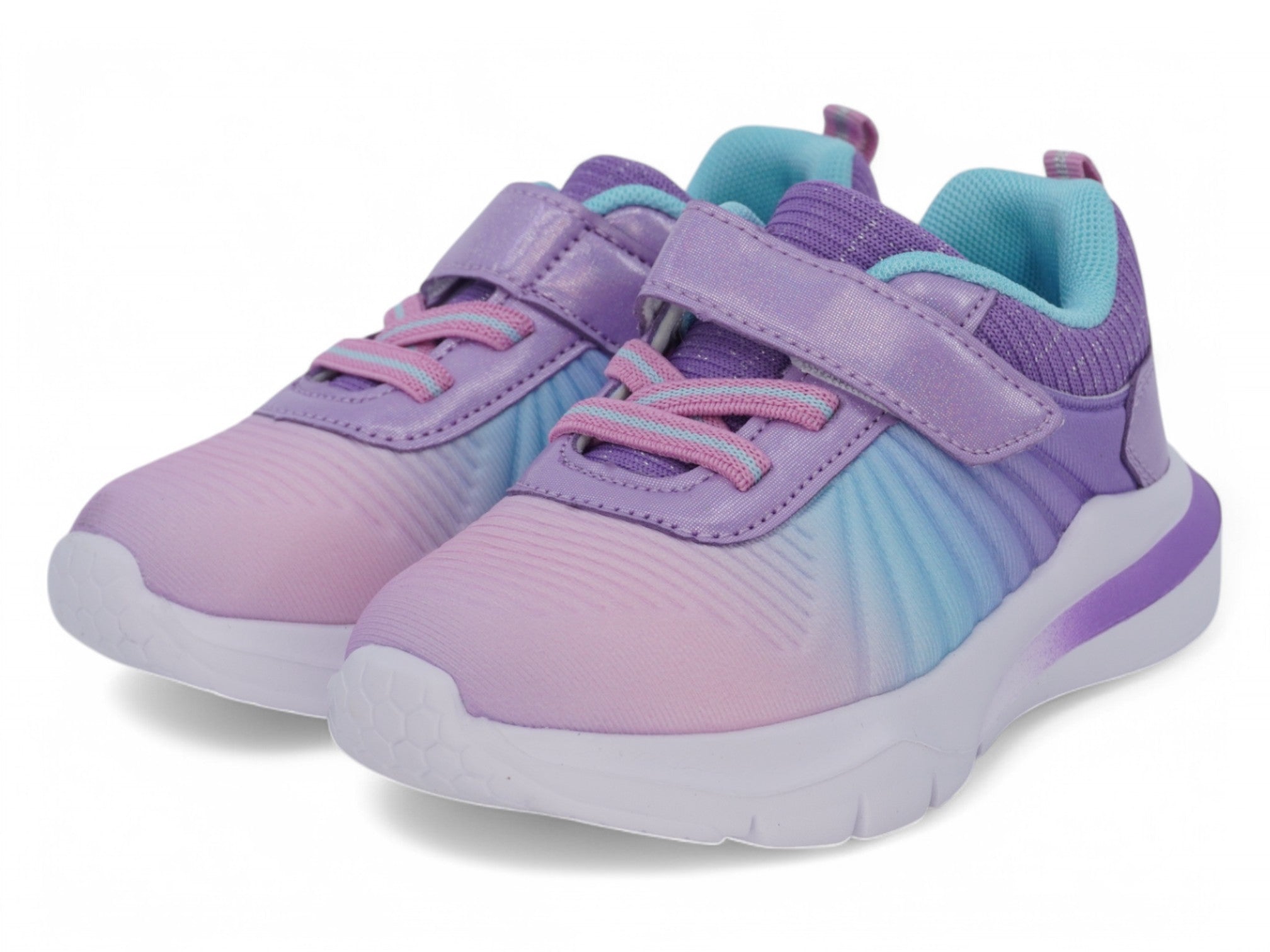 Toddler Purple & Blue Ray Velcro Sneaker