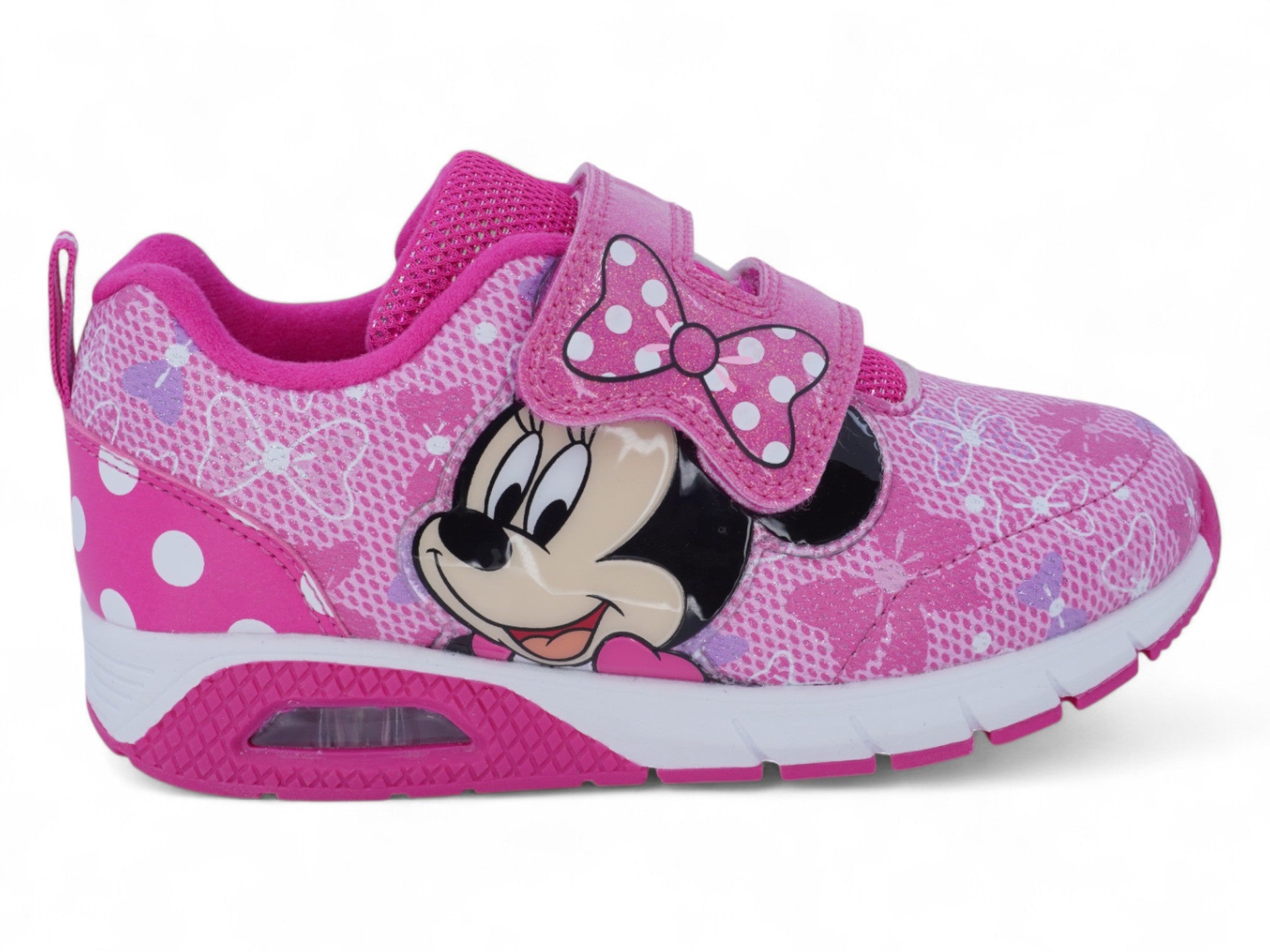 Toddler Pink Polka Dot Minnie Bubble Sneaker