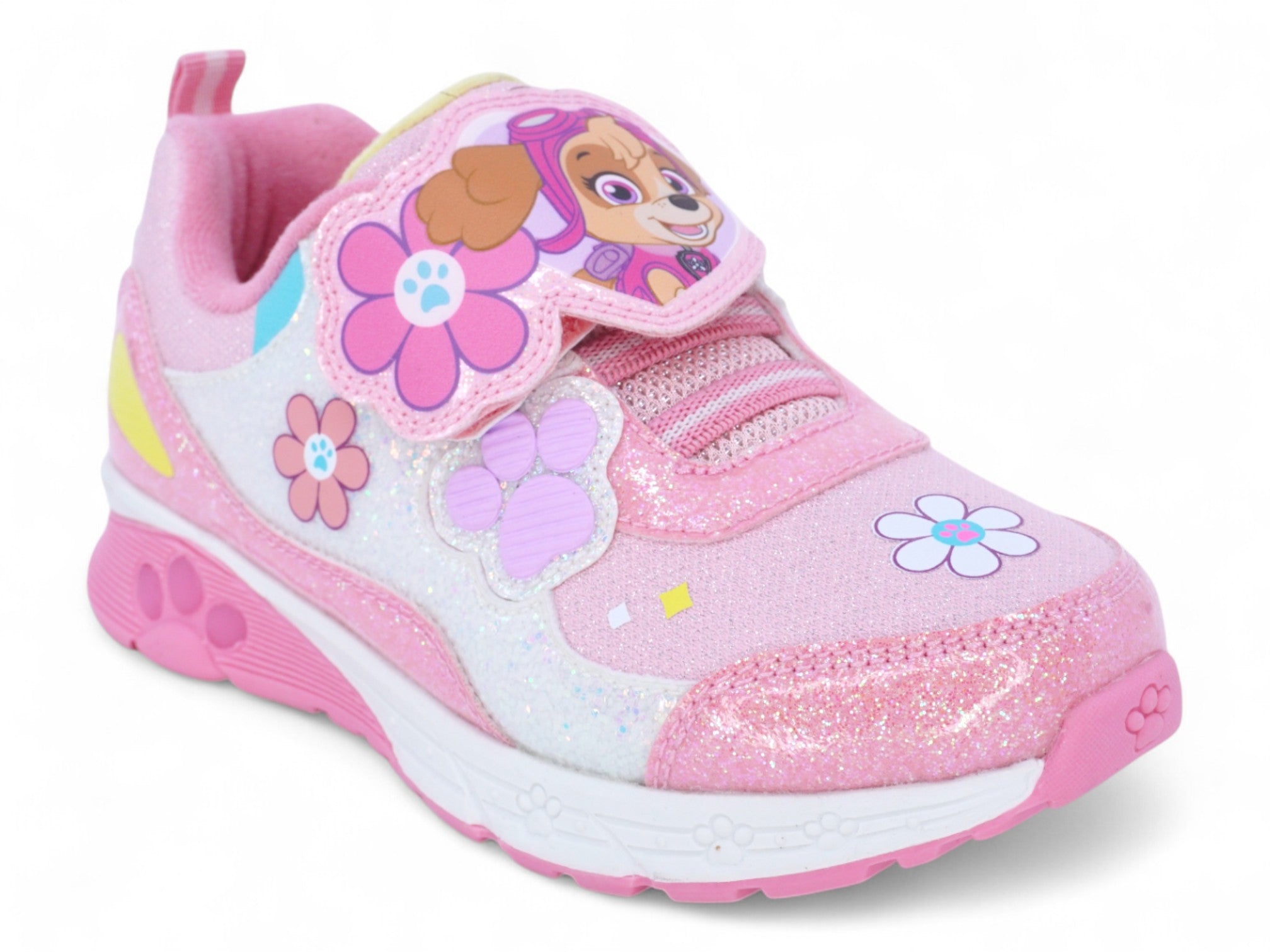 Toddler Pink Floral Paw Patrol Sneaker