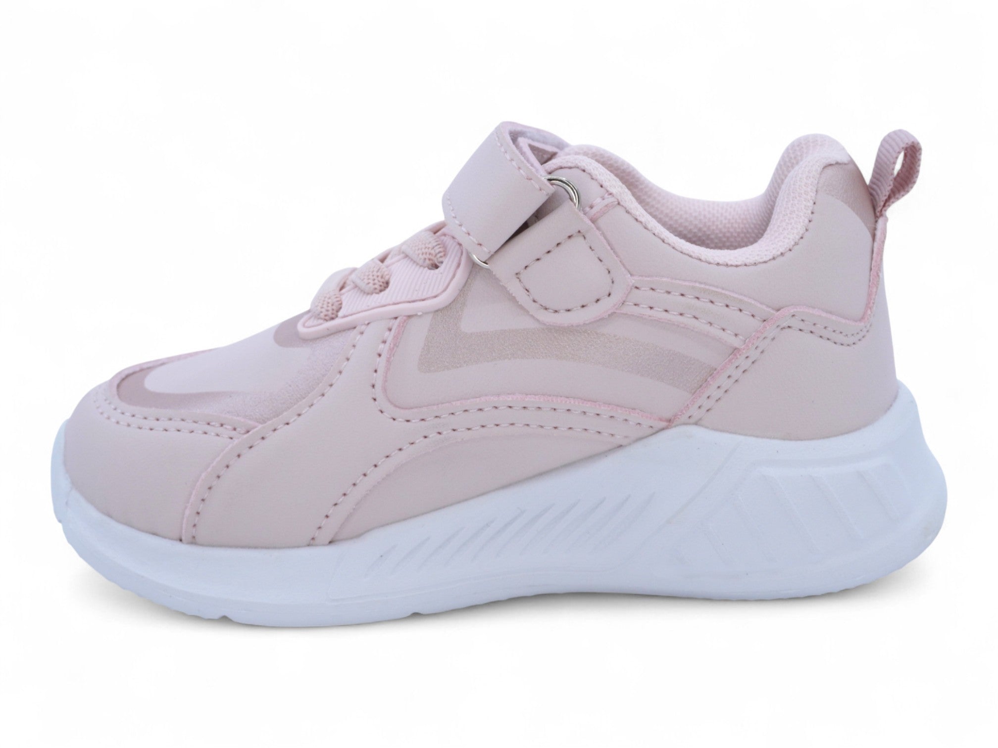 Toddler Light Pink & Rose Gold Bubble Athletic Sneaker