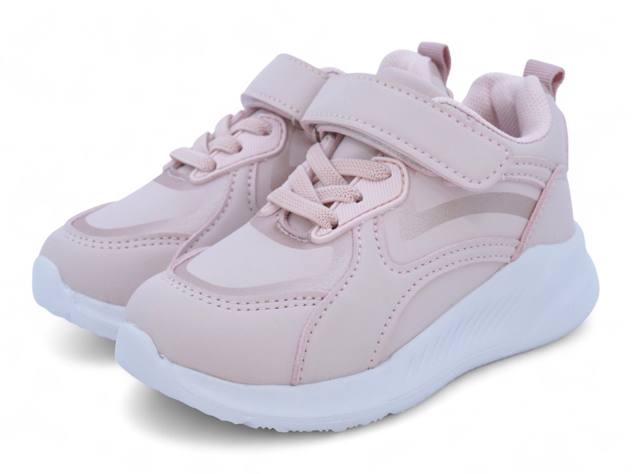 Toddler Light Pink & Rose Gold Bubble Athletic Sneaker
