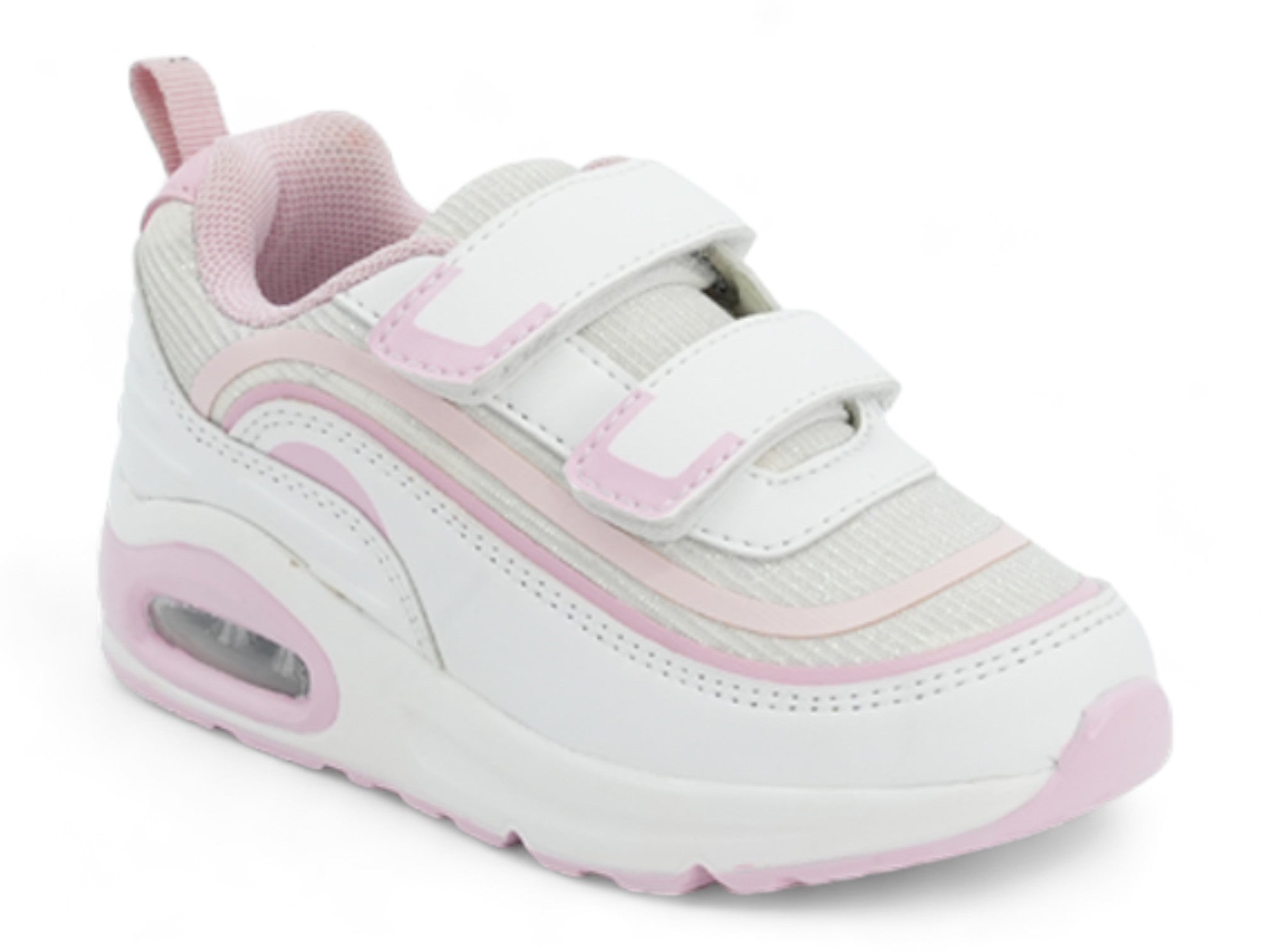 Girls Pink & White Bubble Athletic Sneaker