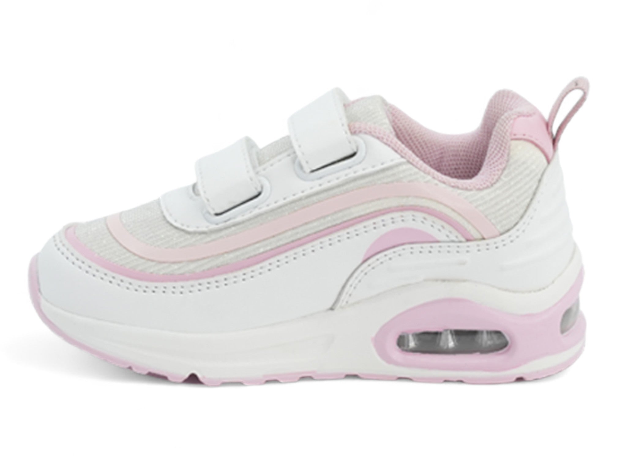 Girls Pink & White Bubble Athletic Sneaker