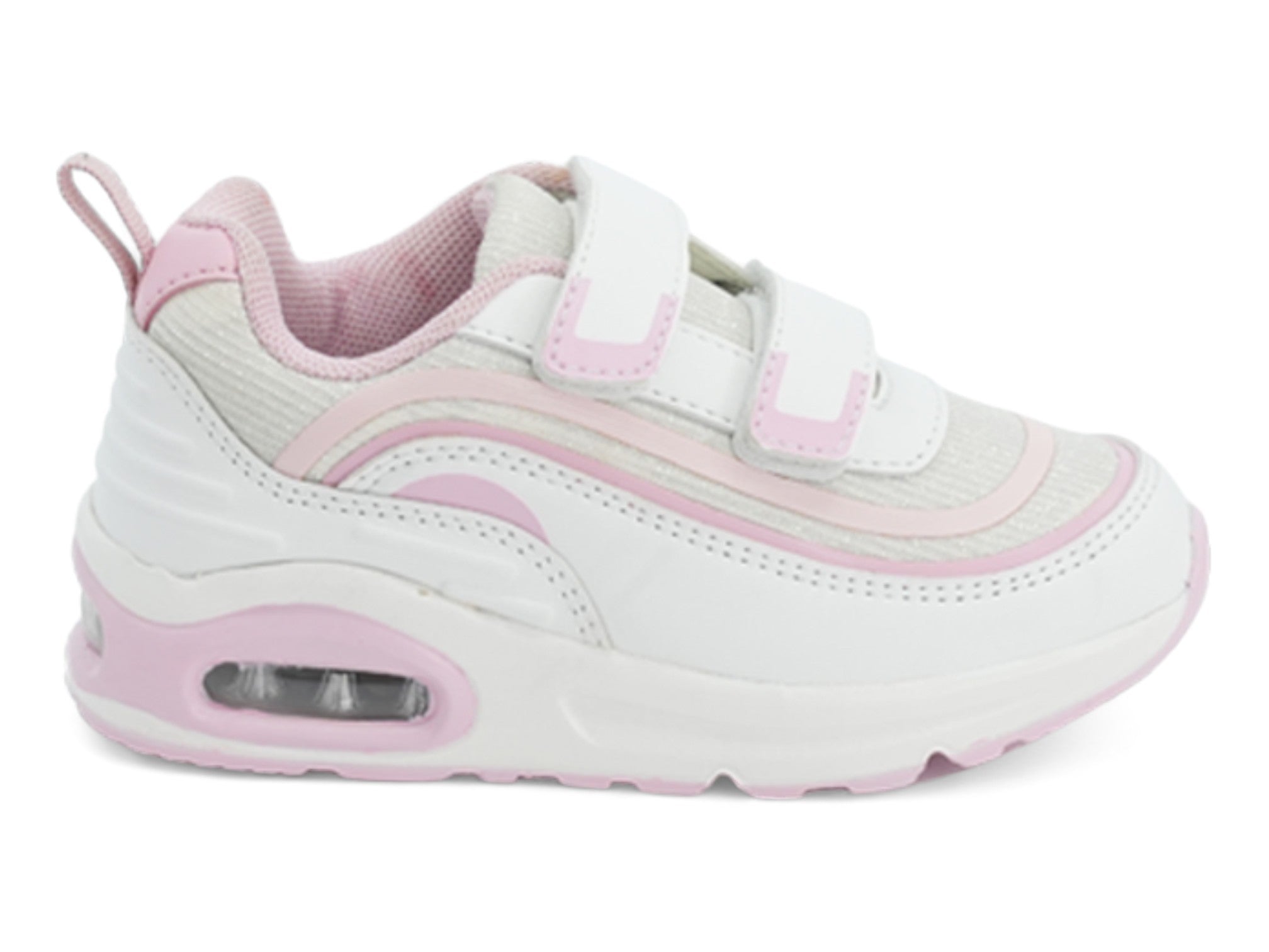 Girls Pink & Black Bubble Athletic Sneaker
