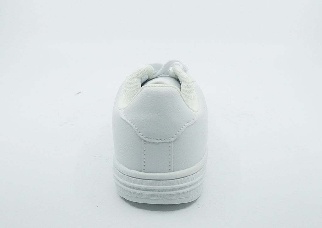 Girls White Courtside Athletic Sneaker