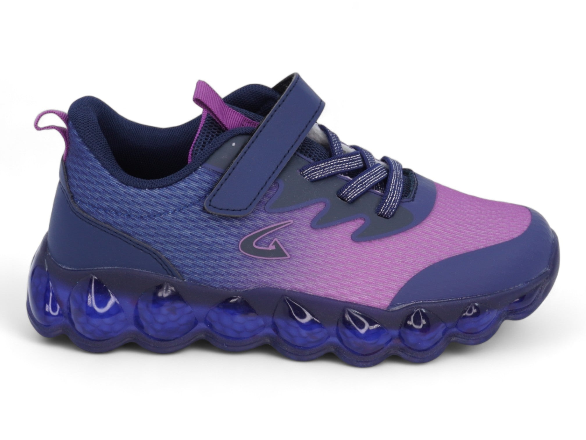 Girls Purple Flyknit Athletic Sneaker