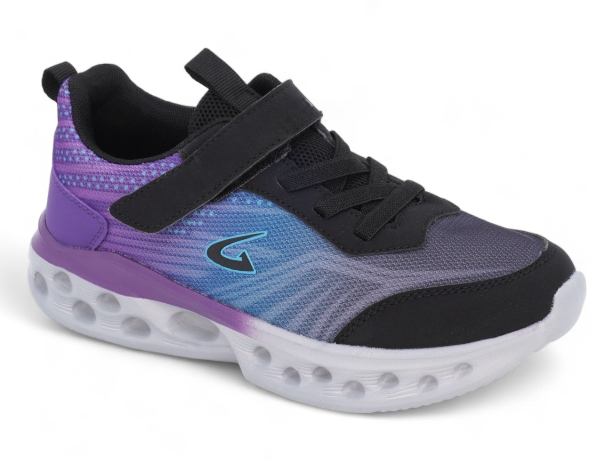 Girls Purple & Black Athletic Sneaker