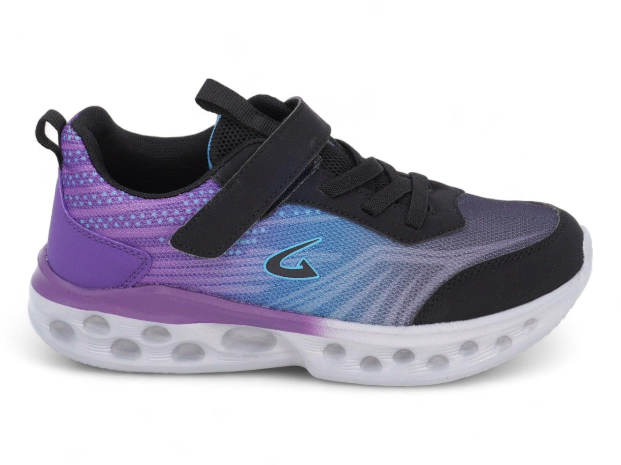 Girls Purple & Black Athletic Sneaker