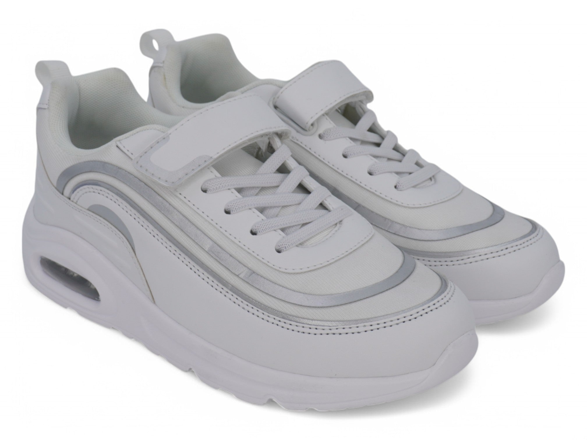 Girls White Bubble Sneaker