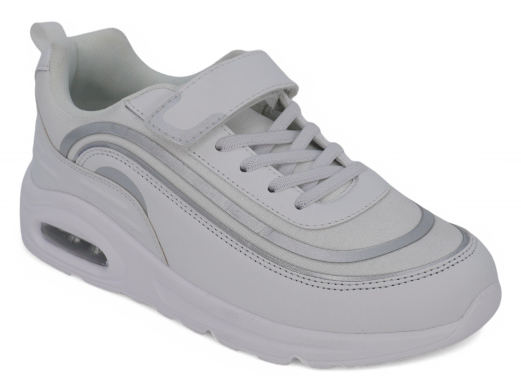 Girls White Bubble Sneaker