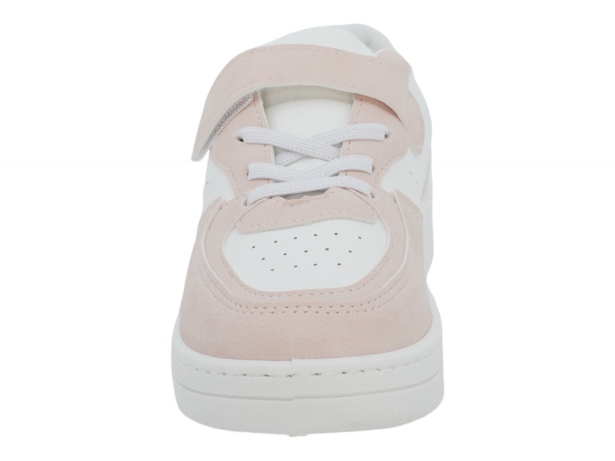 Girls Pink Platform Velcro Sneaker
