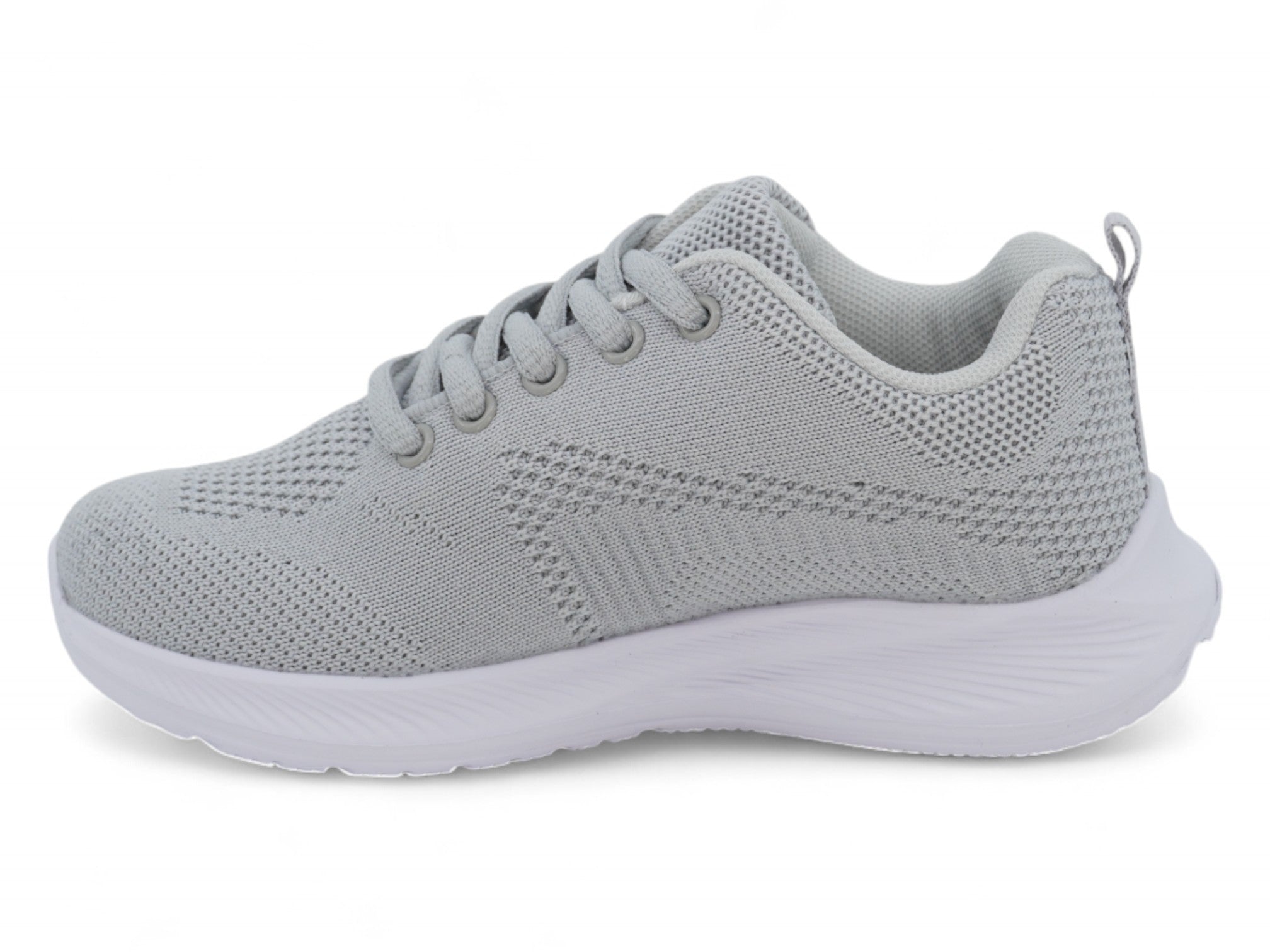 Girls Gray Flyknit Sneaker