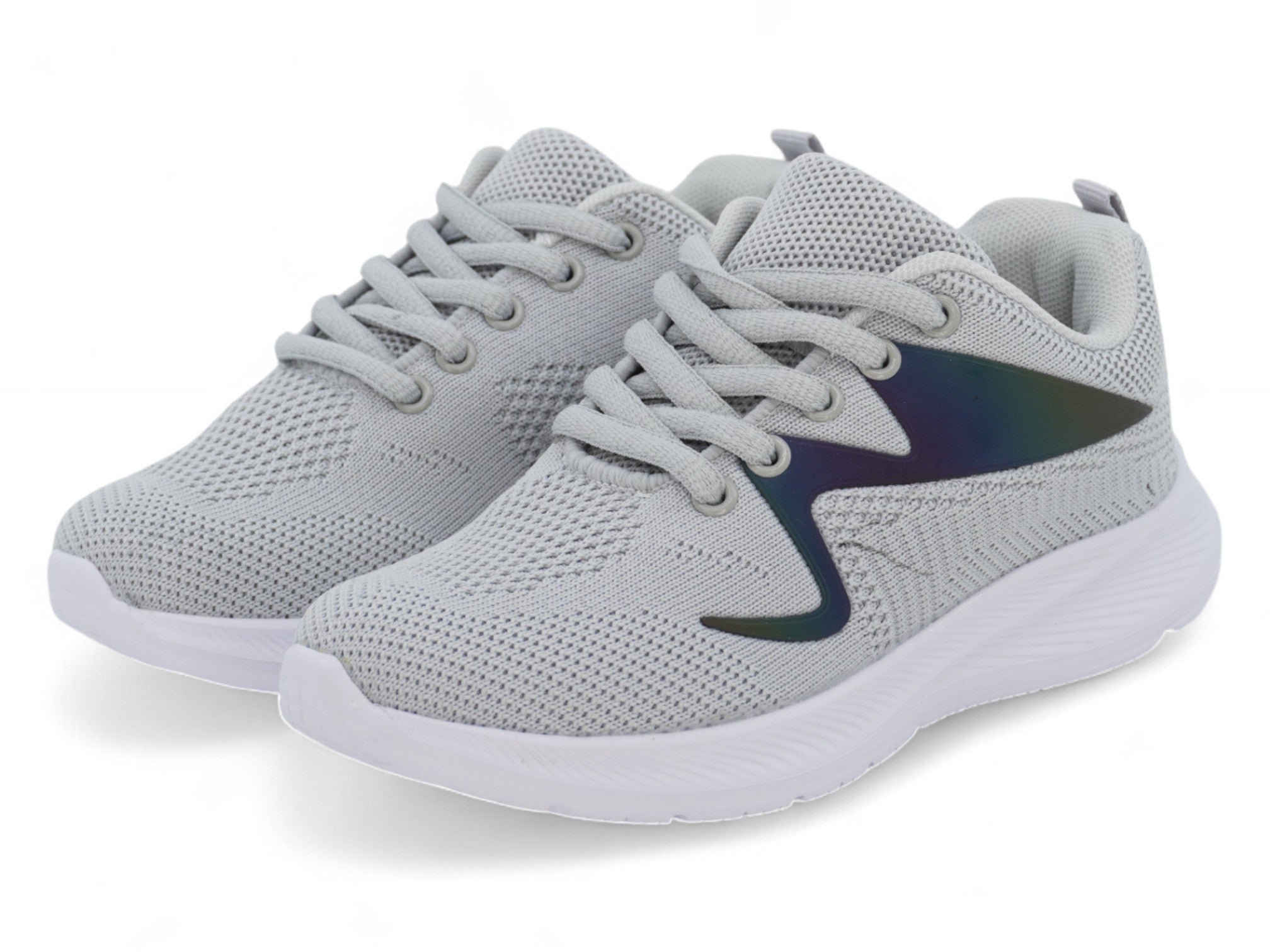 Girls Gray Flyknit Sneaker