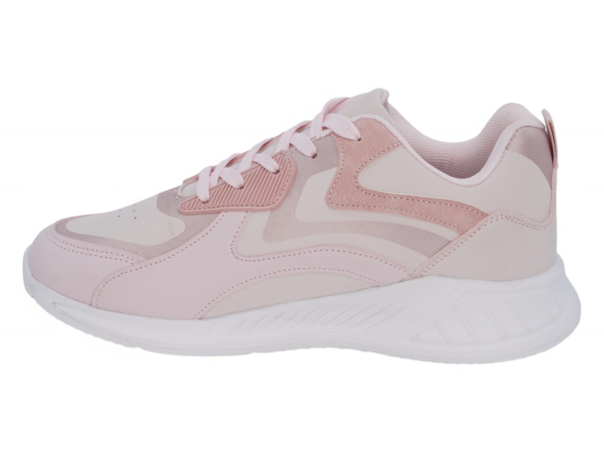 Girls Pink & Gold Bubble Sneaker