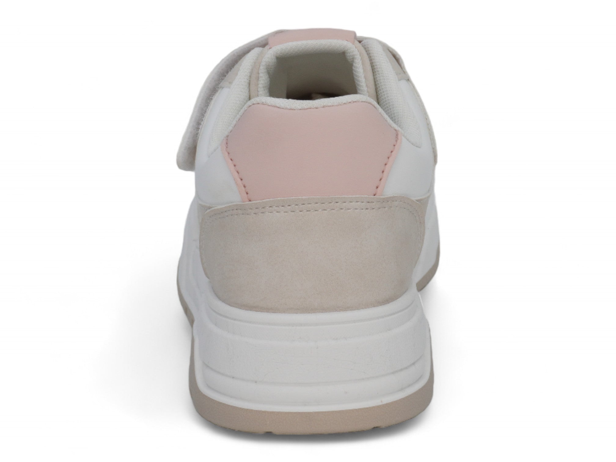 Girls Gray & Pink Lace Up Sneaker