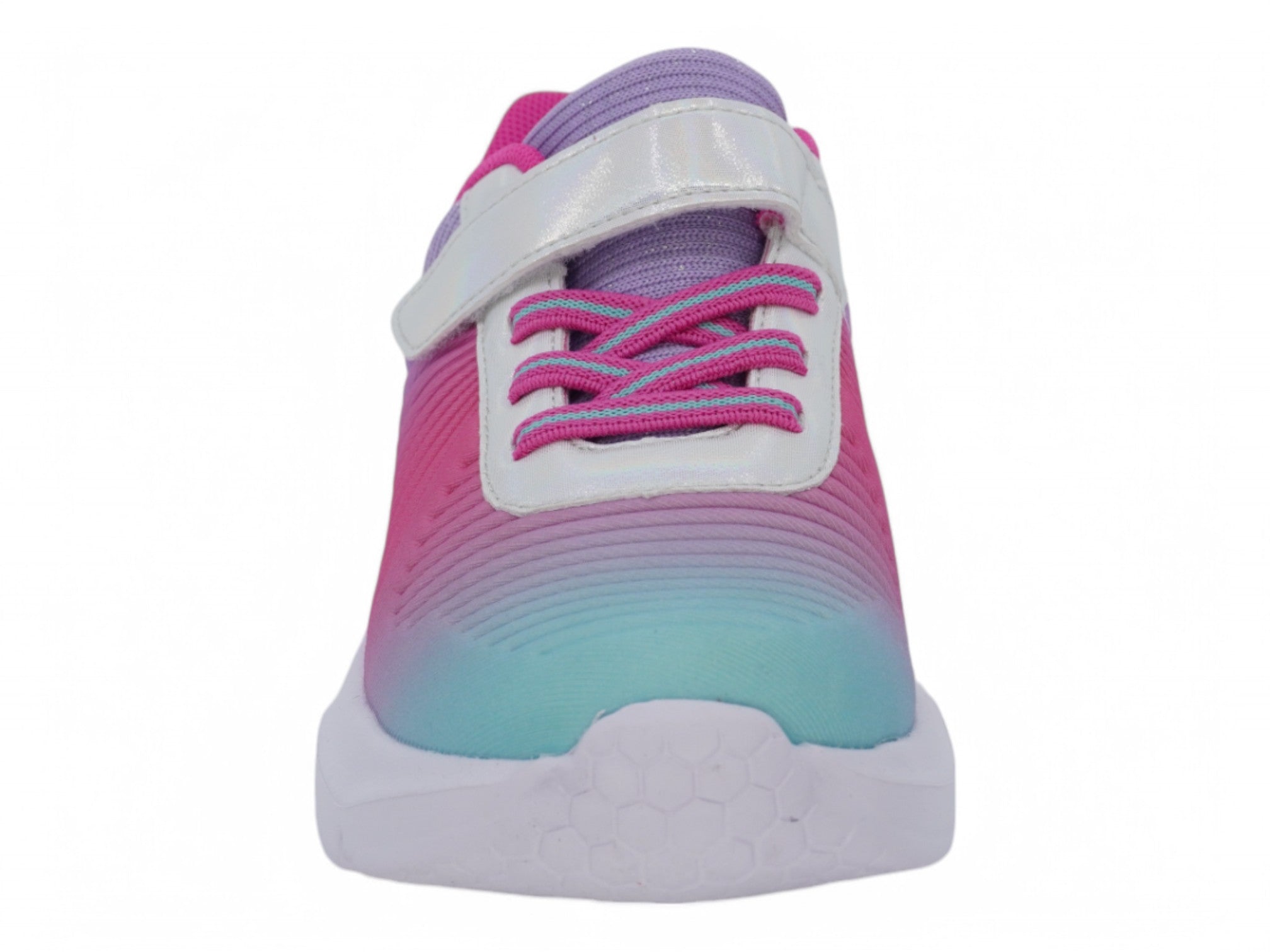 Girls Pink & Purple Ray Velcro Sneaker
