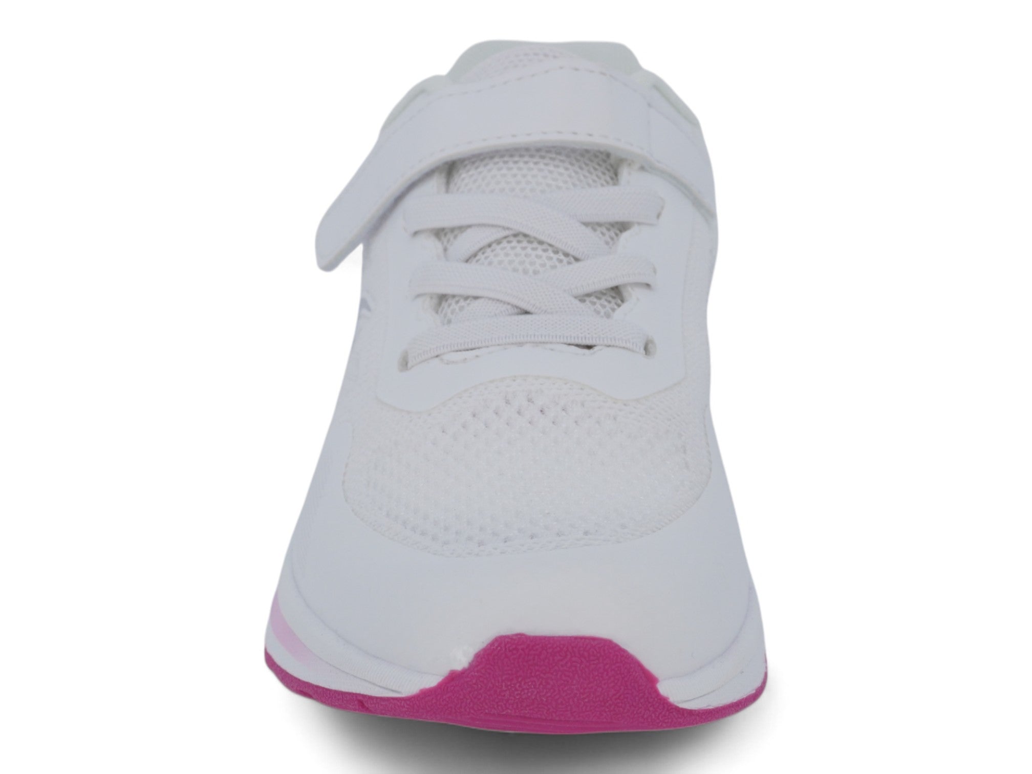 Girls' Pink & White Striped Sneaker