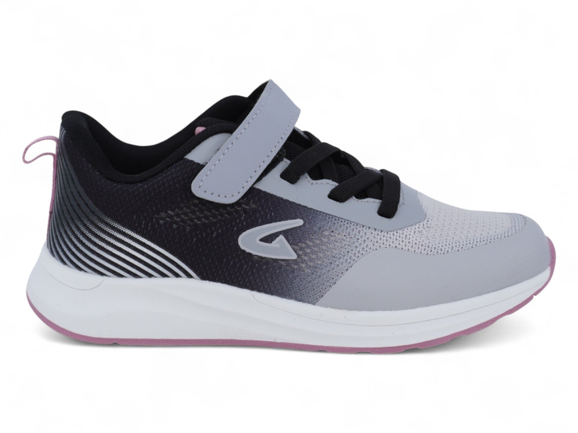 Girls' Gray & Pink Ombre Sneaker